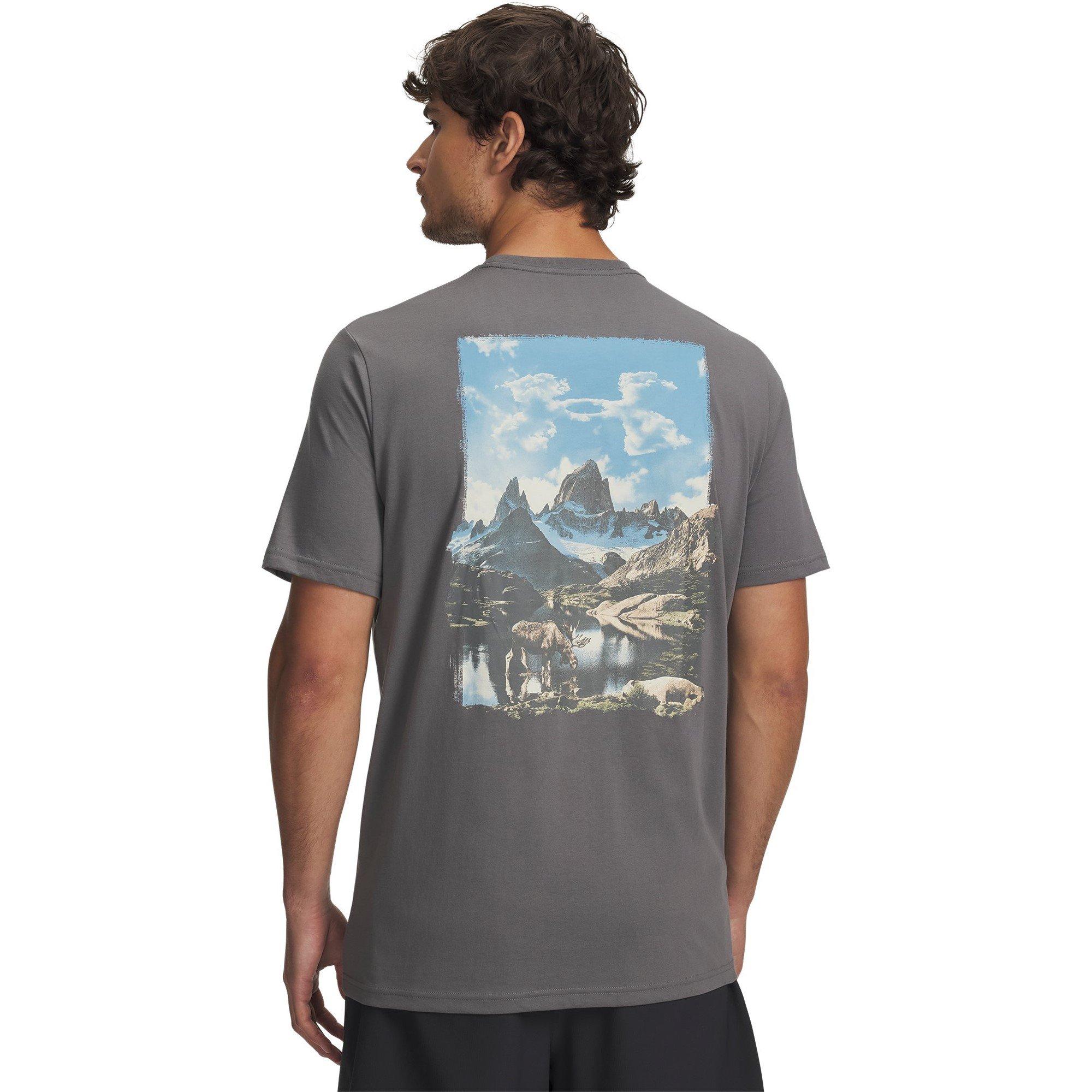 Green/White - Under Armour - Men's Mountain Short Sleeve Performance T-Shirt - 2