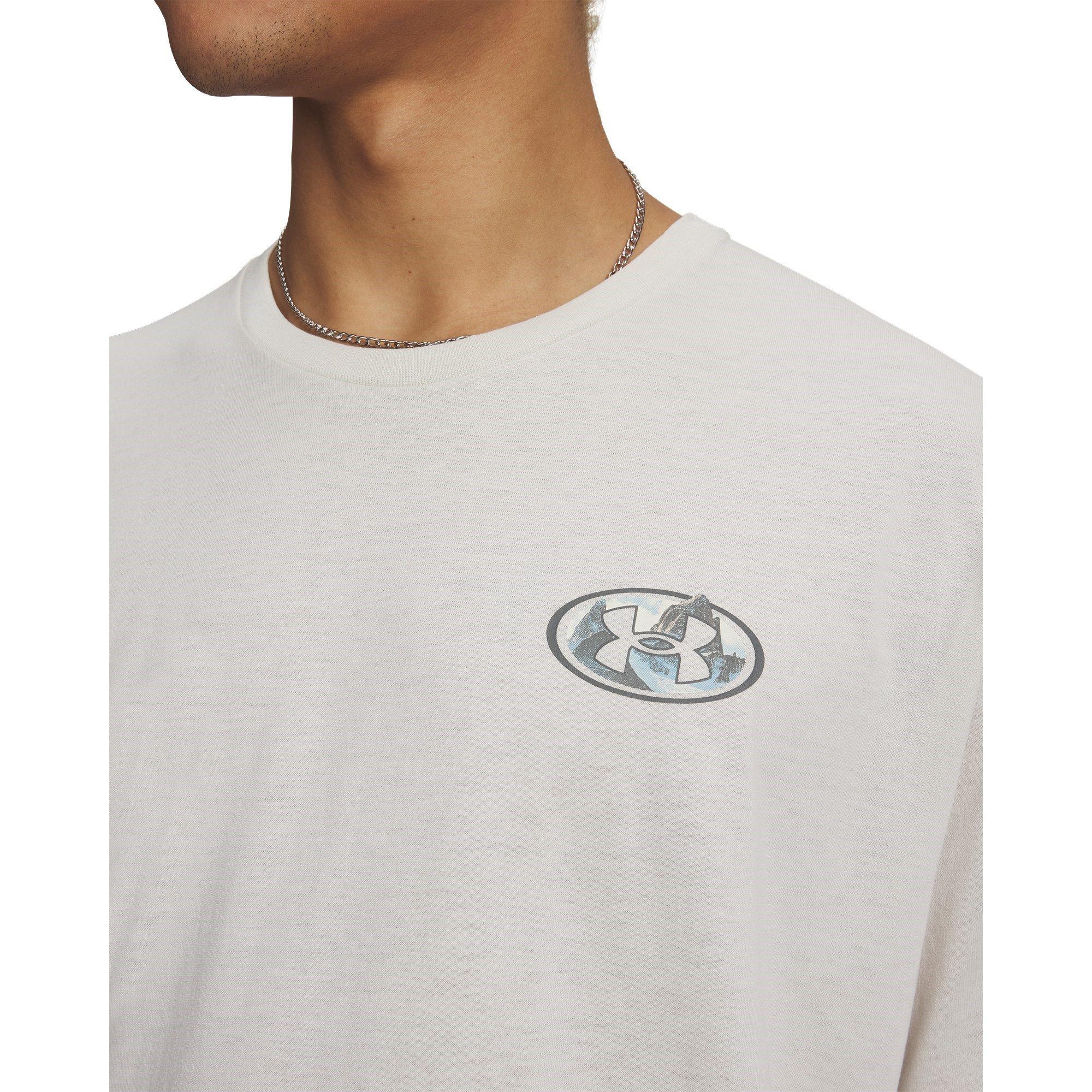 Stone/Green - Under Armour - Mountain Tee Sn63 - 3