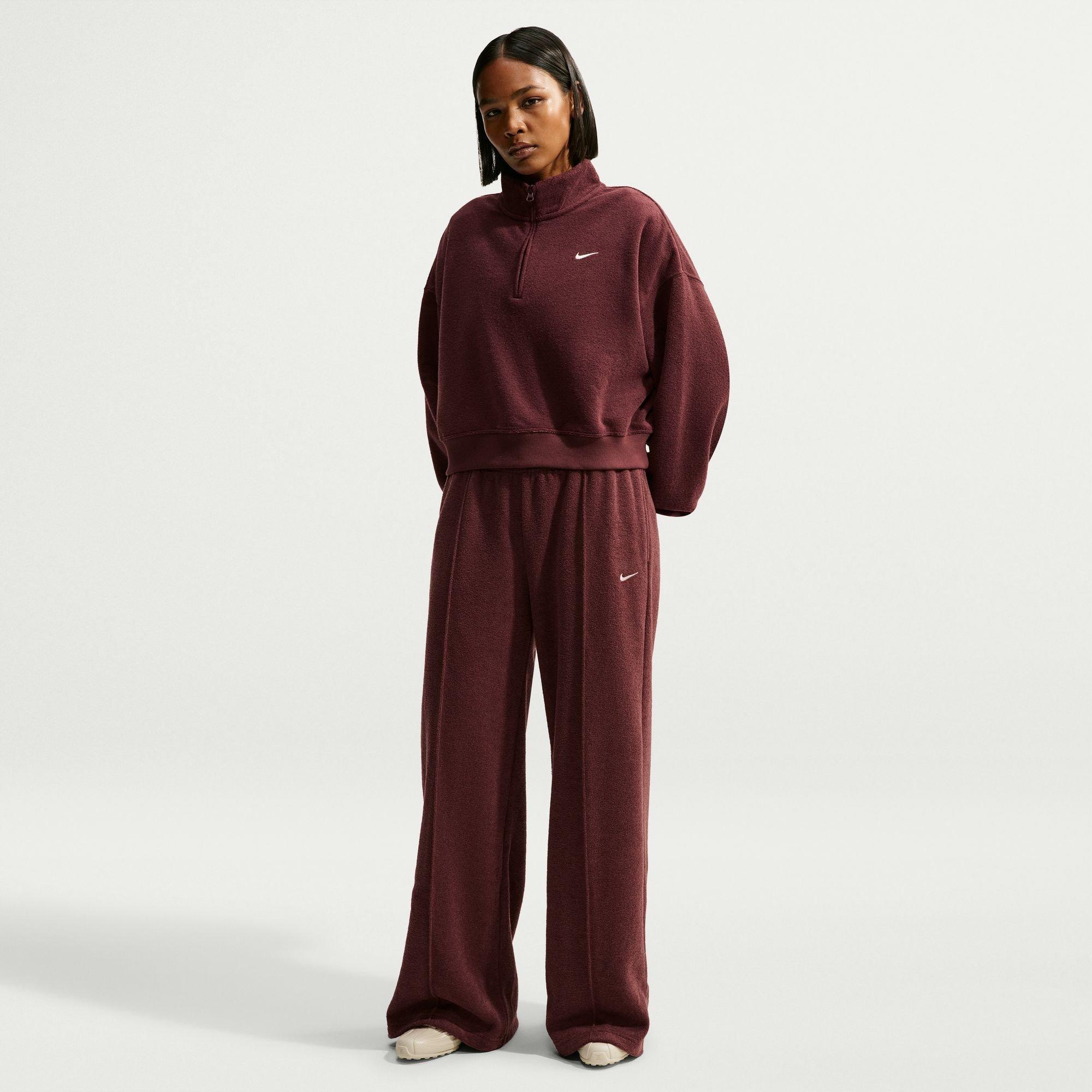 Burgundy - Nike - Nike Studio 1/4 Zip Ld64 - 5