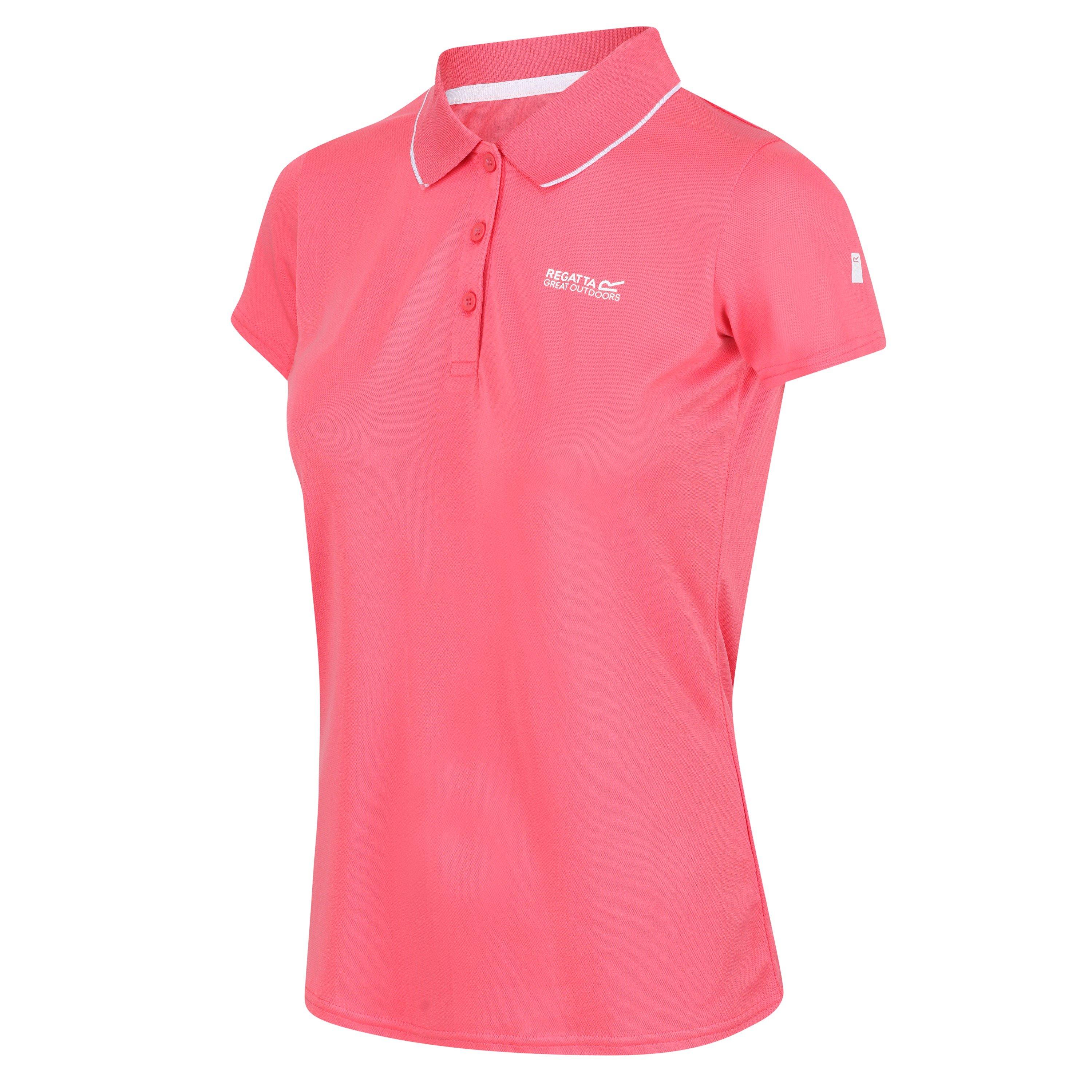 Tropicl Pink - Regatta - Women's Maverick Short-Sleeve Polo Shirt - 1