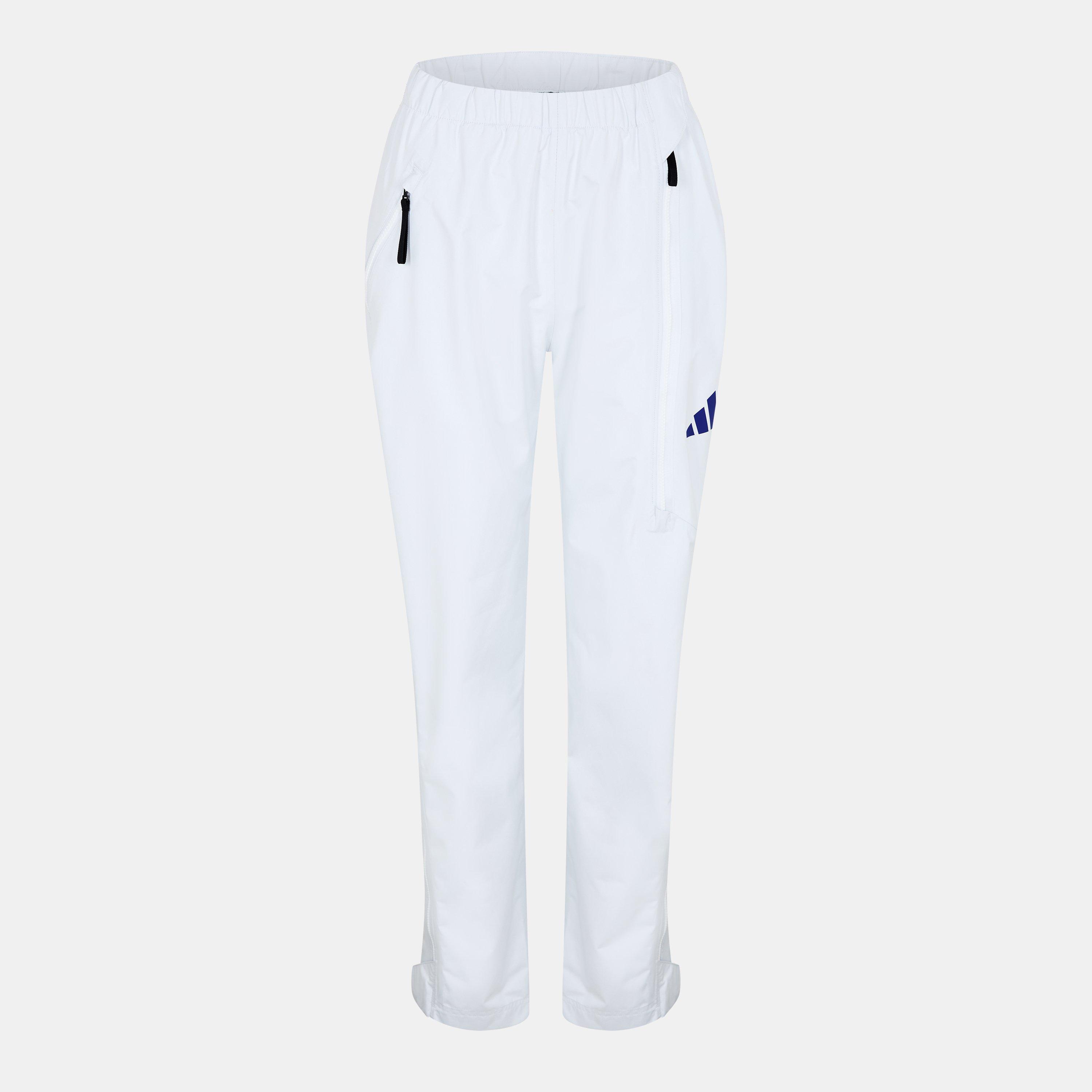 White - adidas - Women's Rain Waterproof Trousers - 1