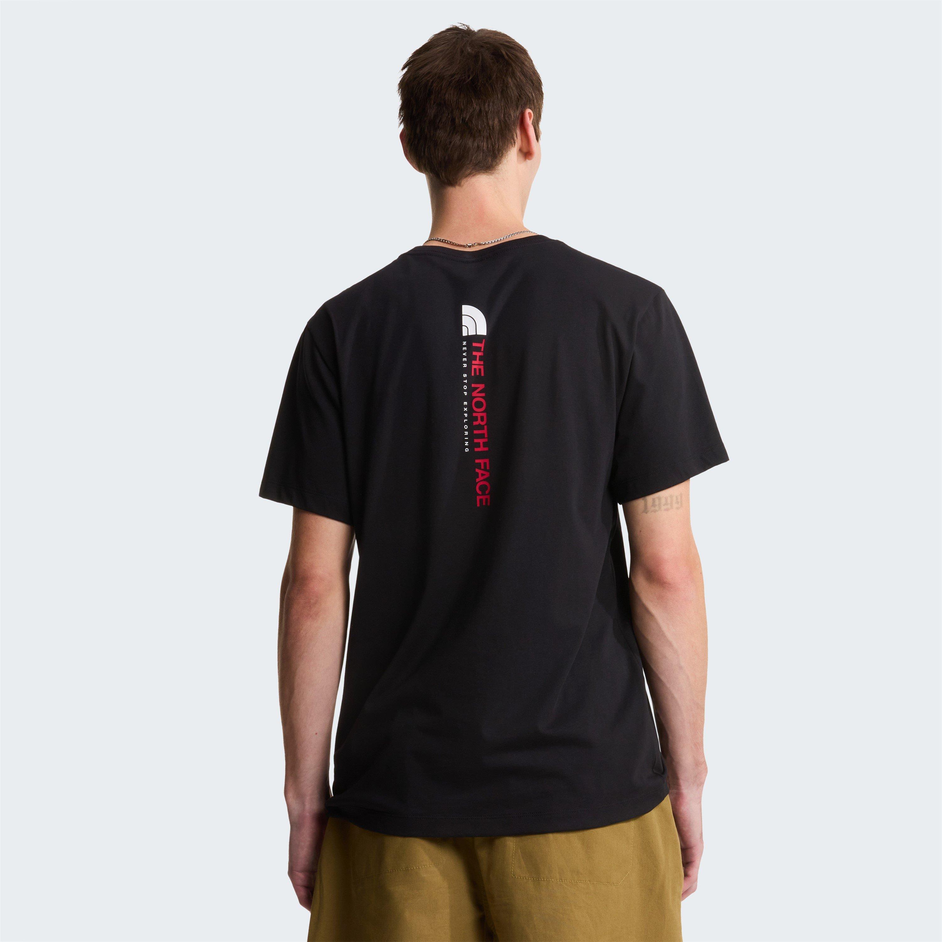 Zwart - The North Face - TNF Vertical Tee Mens - 4