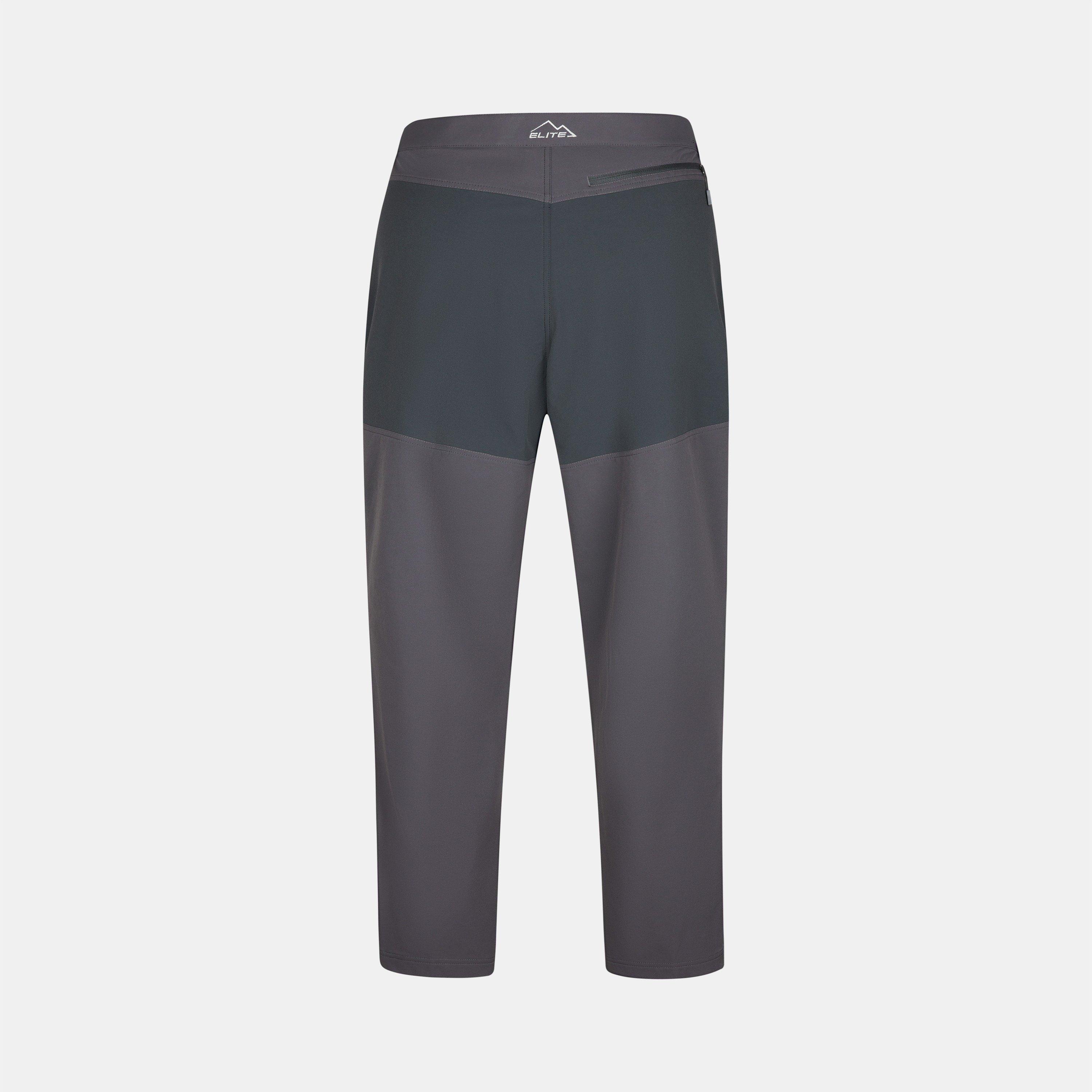 Grey/Black - Karrimor - Mens Water Resistant Zipped Cuffs Winter Walking Trousers - 2