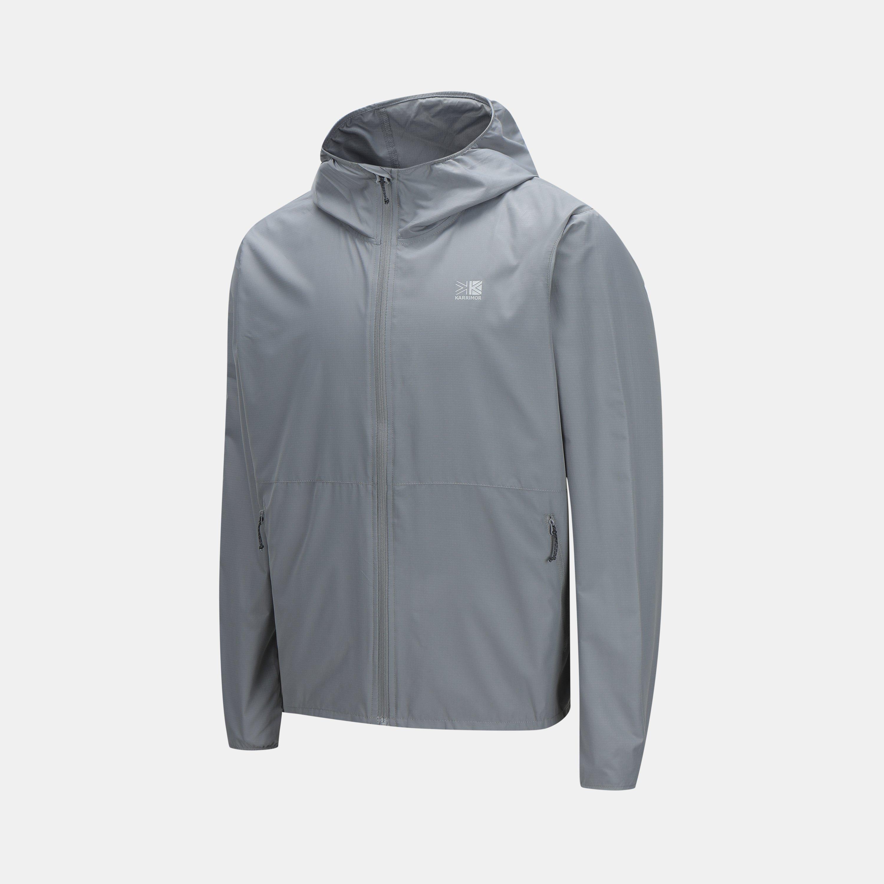 Carvão - Karrimor - Men's Water and Wind Resistant Full Zip Hooded Waterproof Jacket - 3
