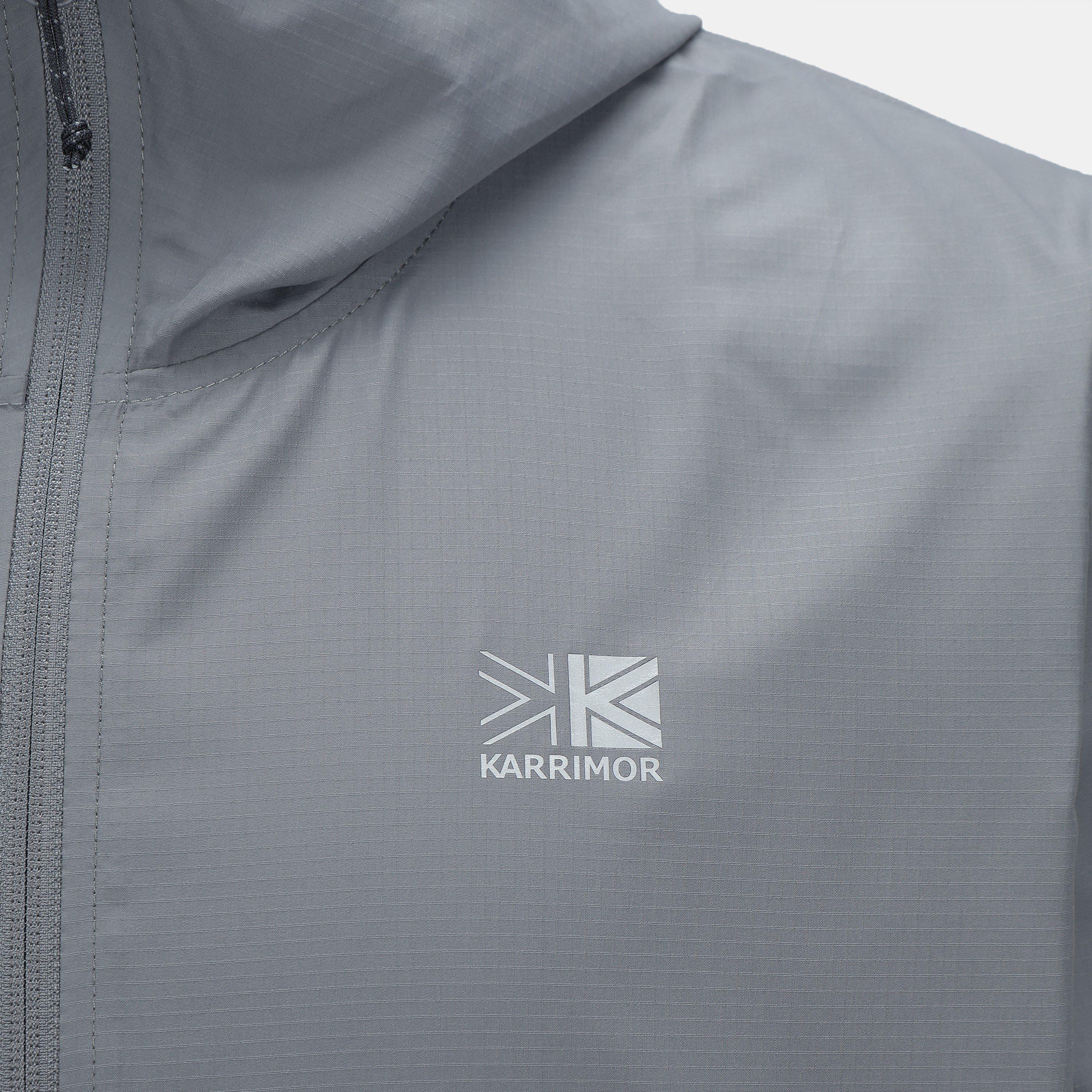 Carvão - Karrimor - Men's Water and Wind Resistant Full Zip Hooded Waterproof Jacket - 4
