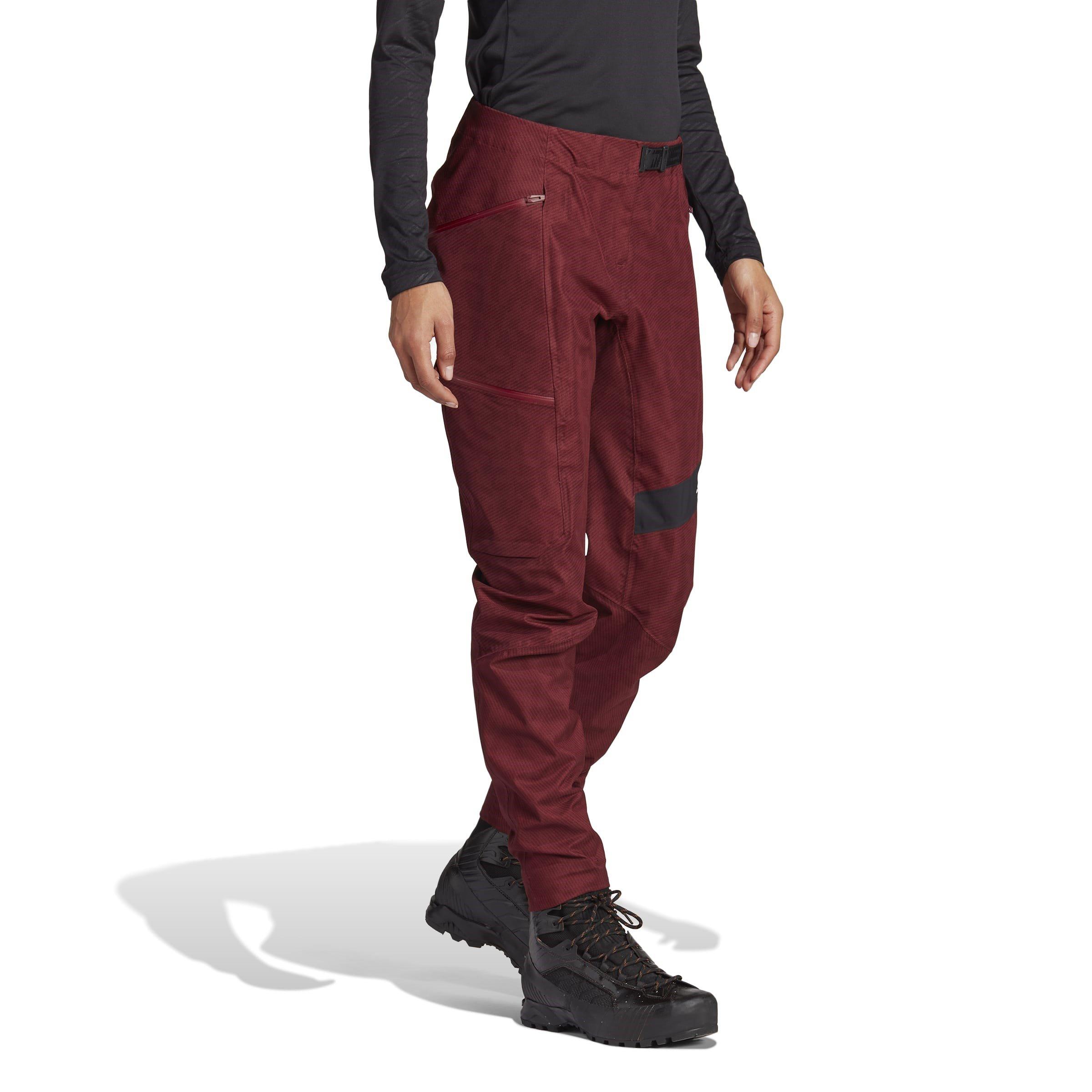 Shadow Red - adidas - Terrex Techrock RAIN.RDY Tracksuit Bottoms - 4