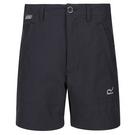 Gris phoque - Regatta - pleat-detail belted knee-length shorts Nero - 1