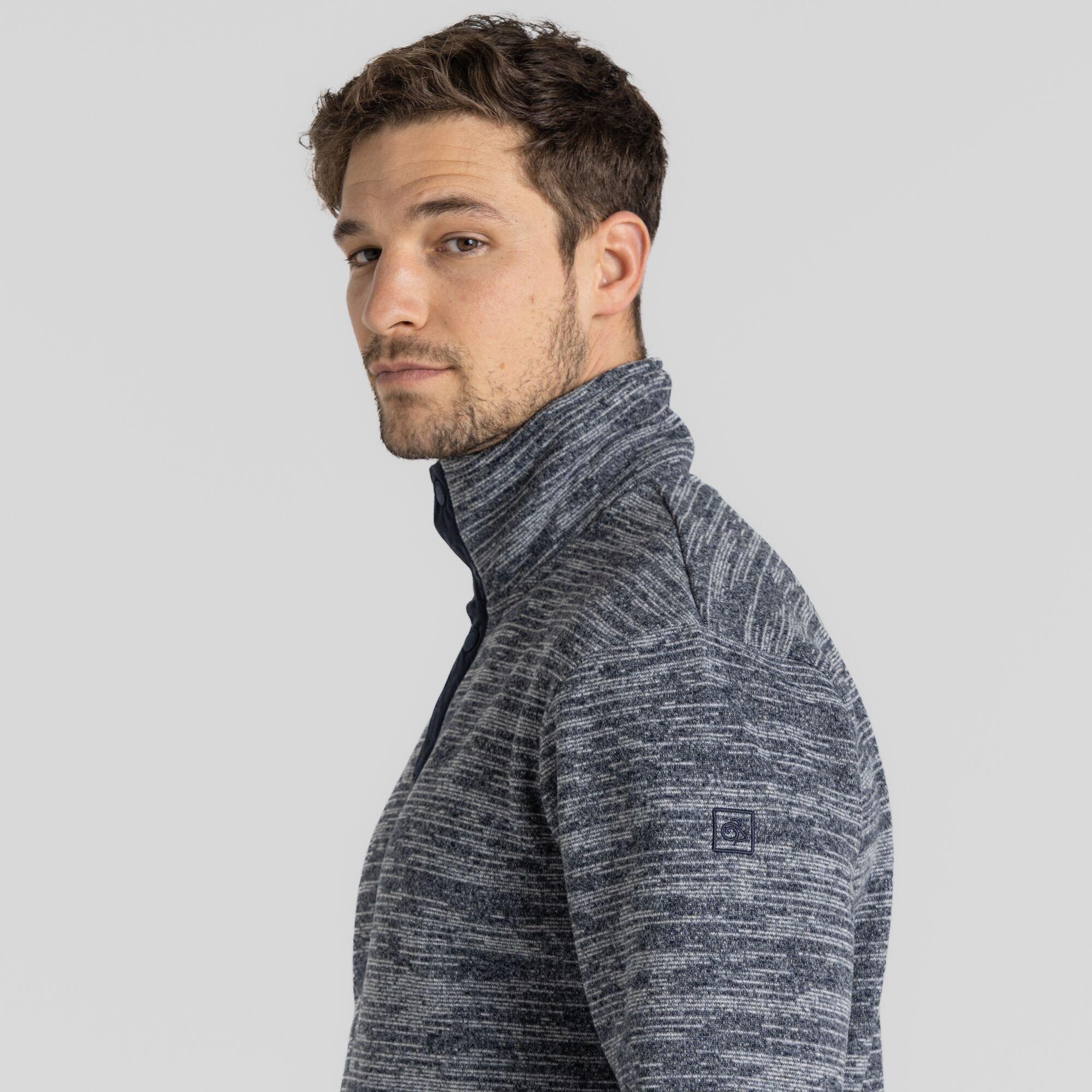 Pull 1/4 Zip Craghoppers Homme – L – Polaire épaisse Marron – Randonnée Extérieur