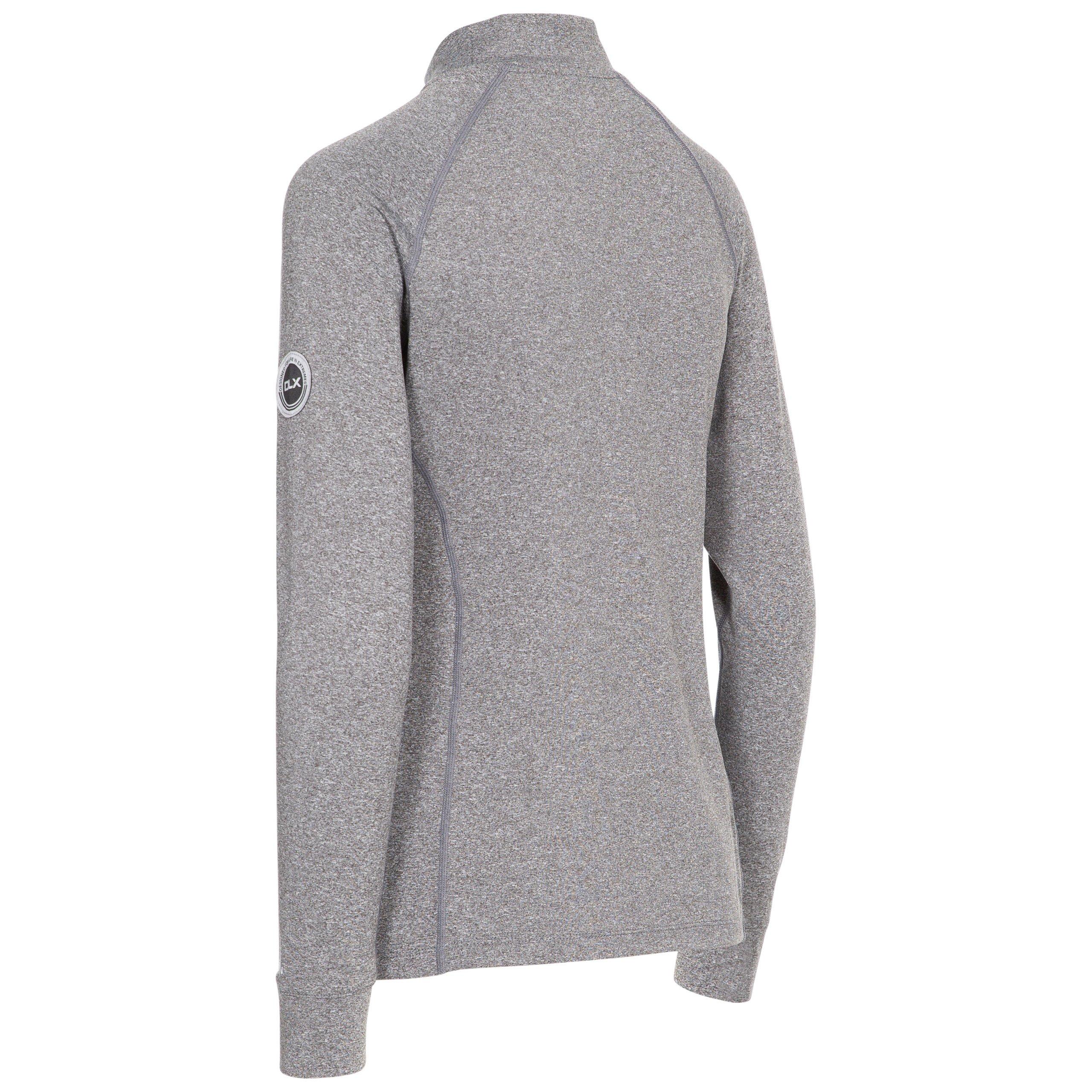 Grey Marl - DLX - Briana Long-Sleeve Performance T-Shirt - 3