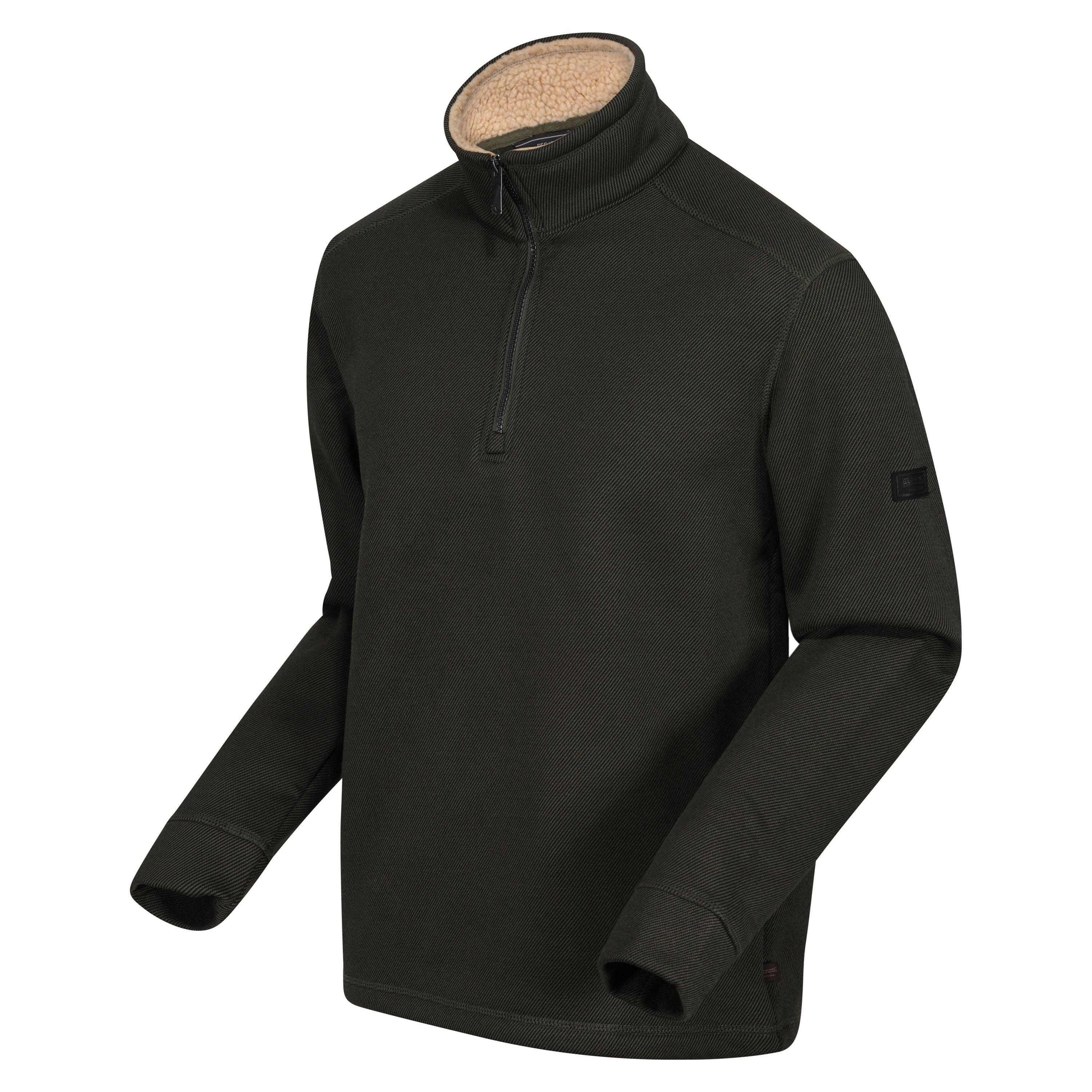 Kaki foncé - Regatta - Galador quarter Zip Fleece Fabric - 3