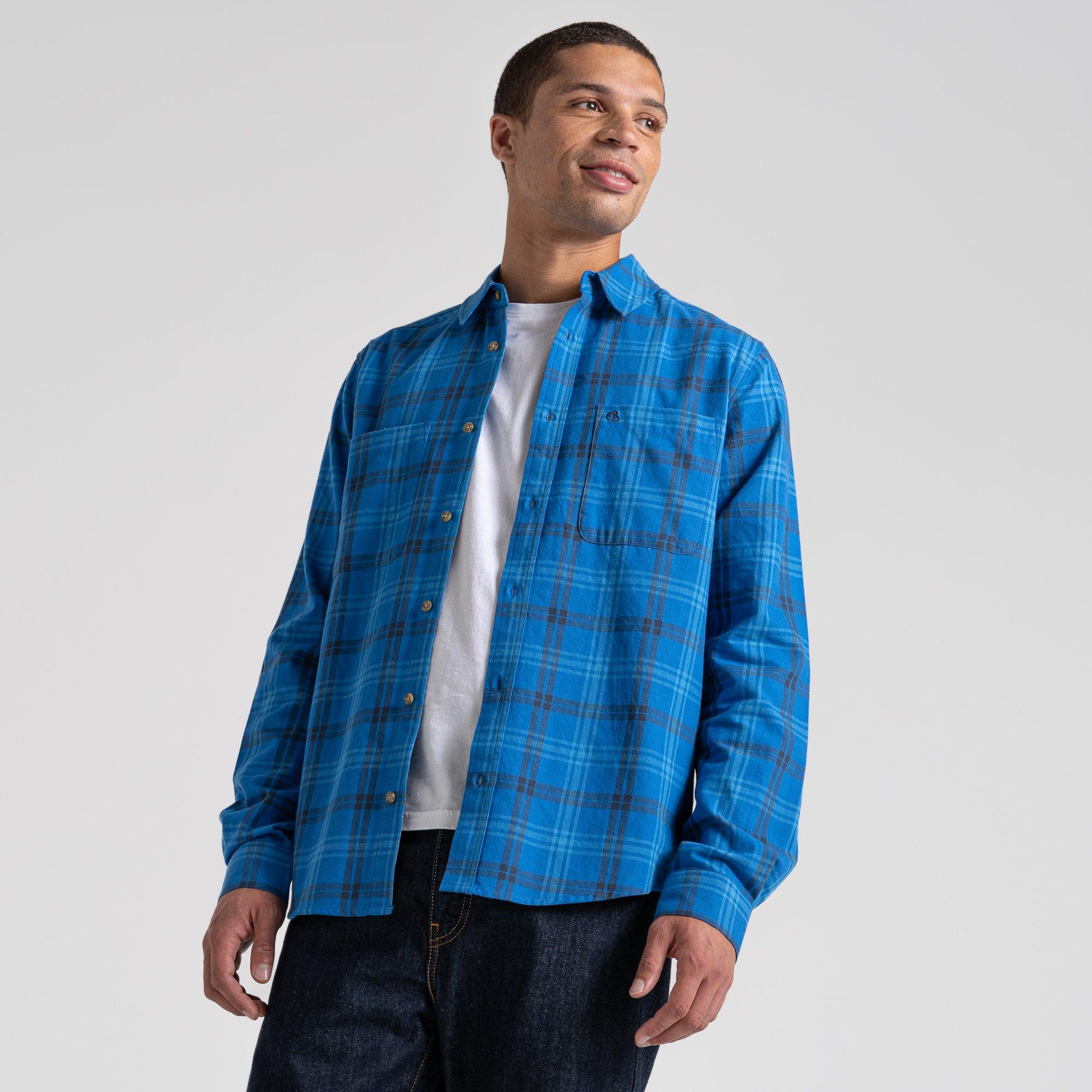 BoltBlue CHK - Craghoppers - Crag Lonbard LS Shrt Sn99 - 4