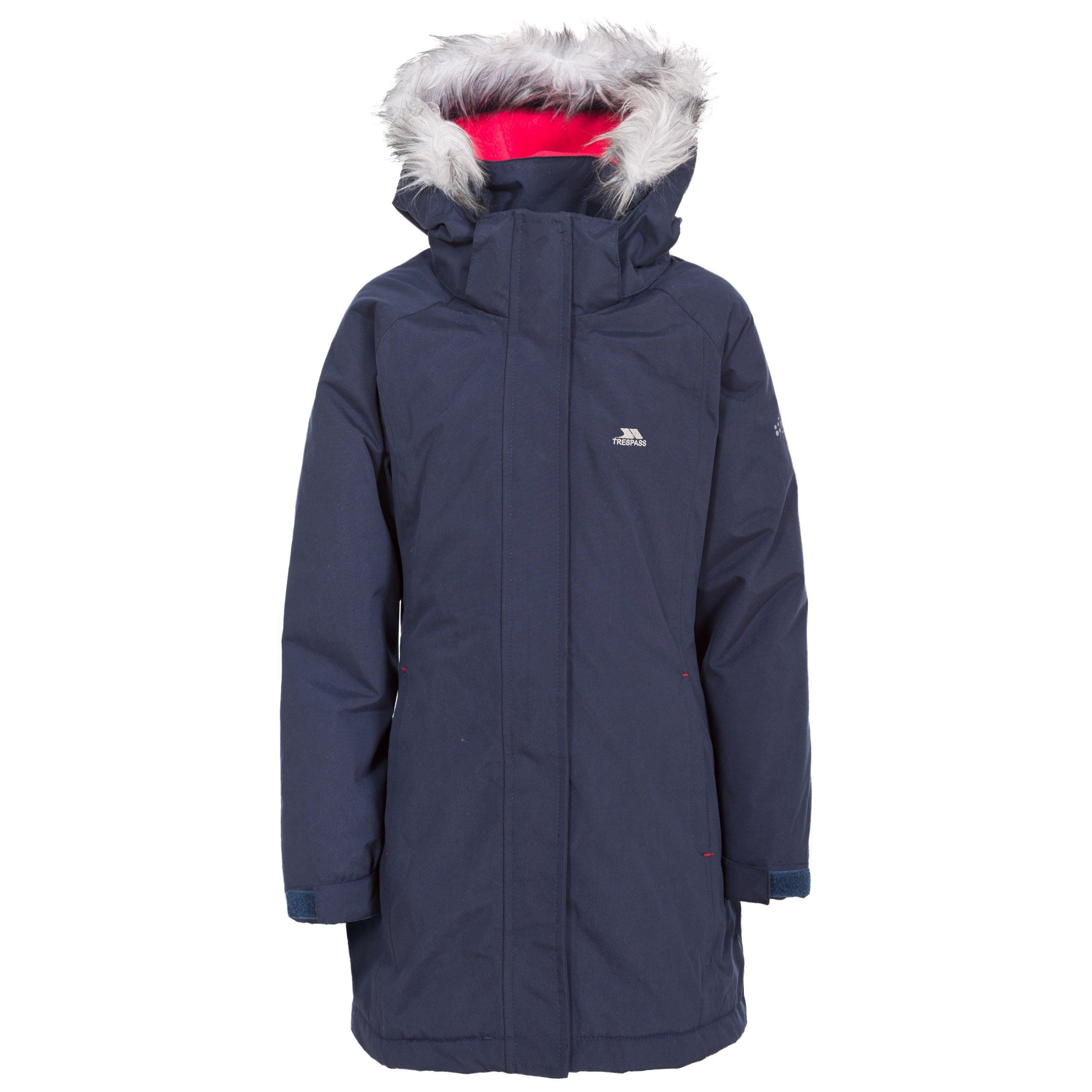 Navy - Trespass - Kids' Fame Waterproof Parka - 1