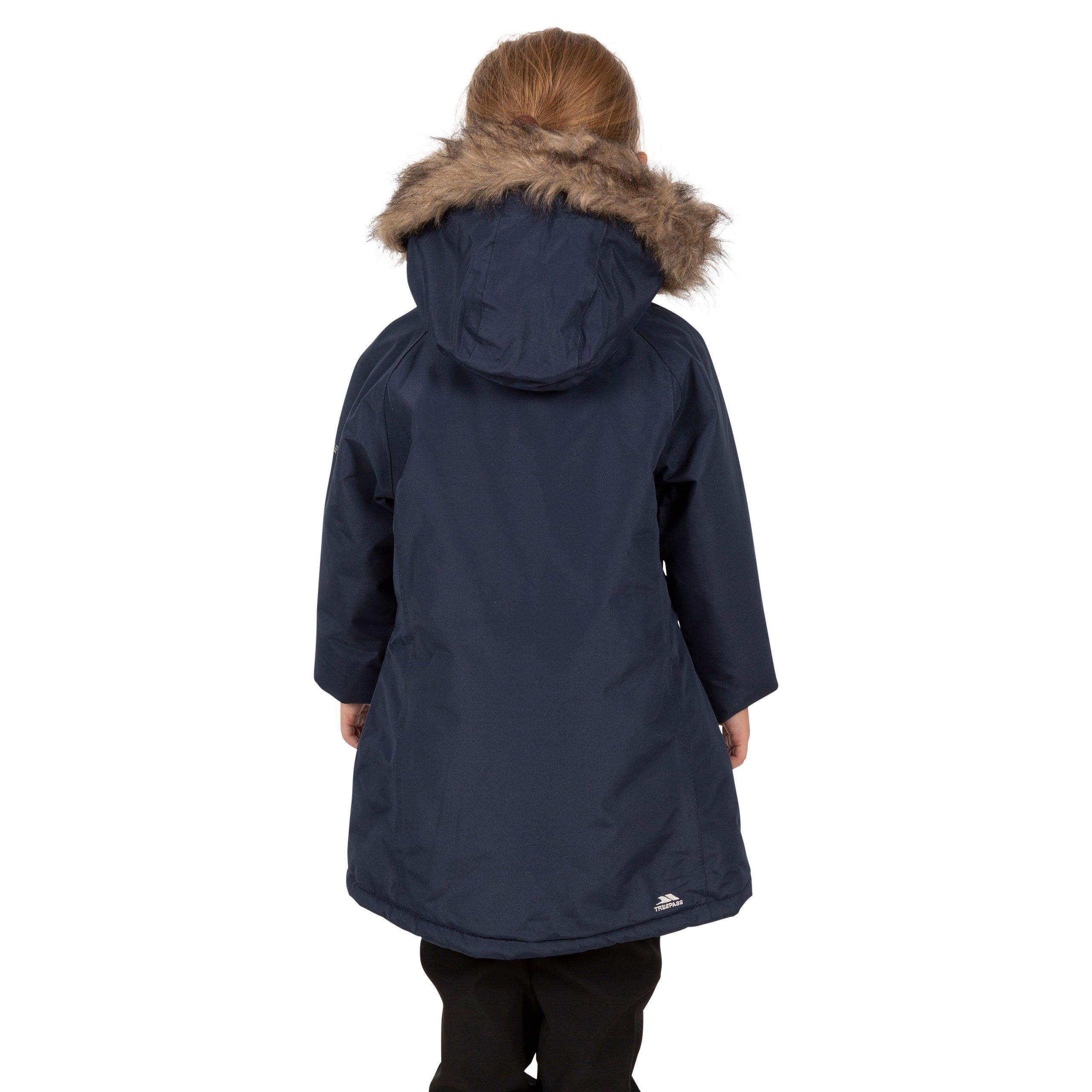Navy - Trespass - Kids' Fame Waterproof Parka - 3