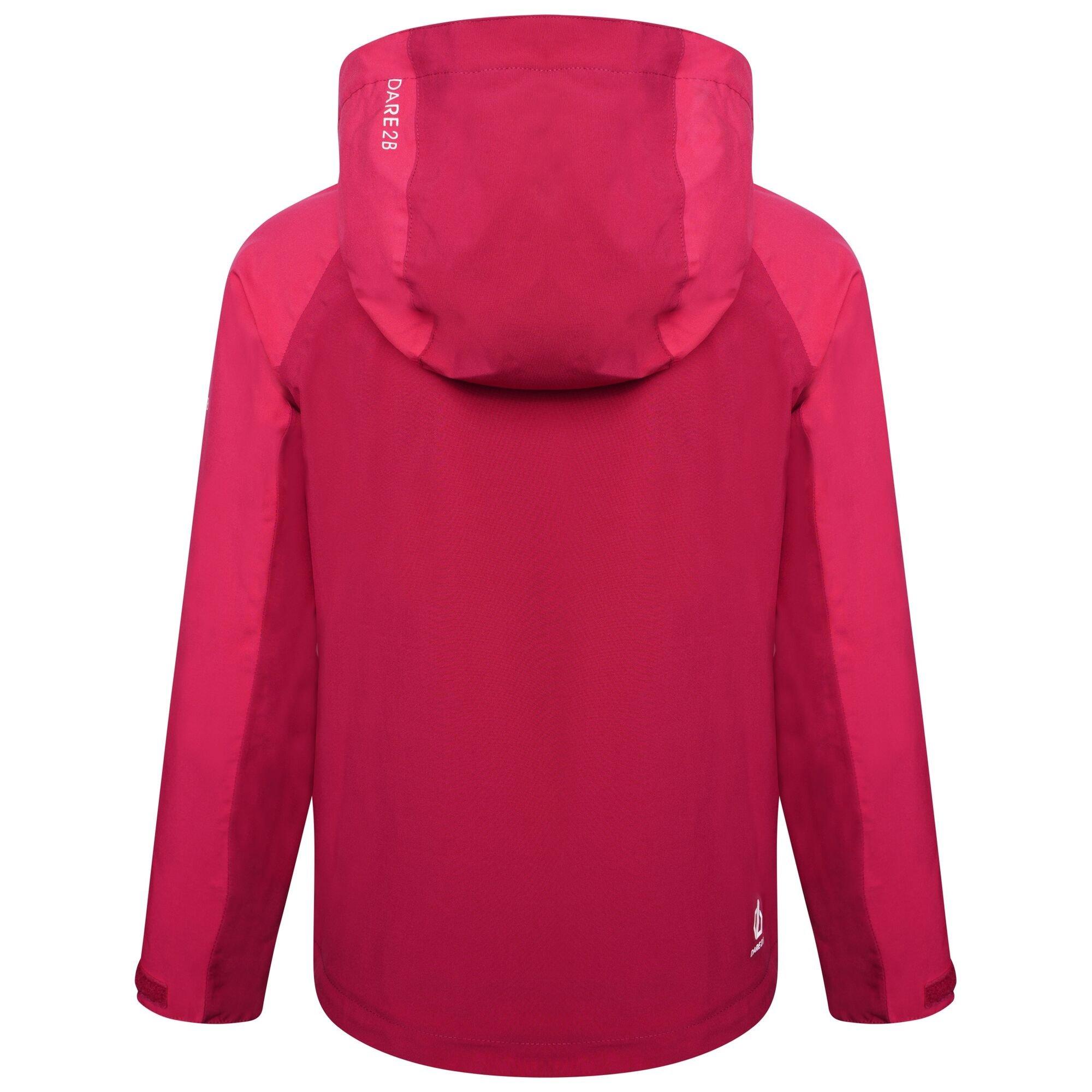 Duches/Berry - Dare 2b - Unisex Kids' In The Lead Breathable Waterproof Jacket - 3