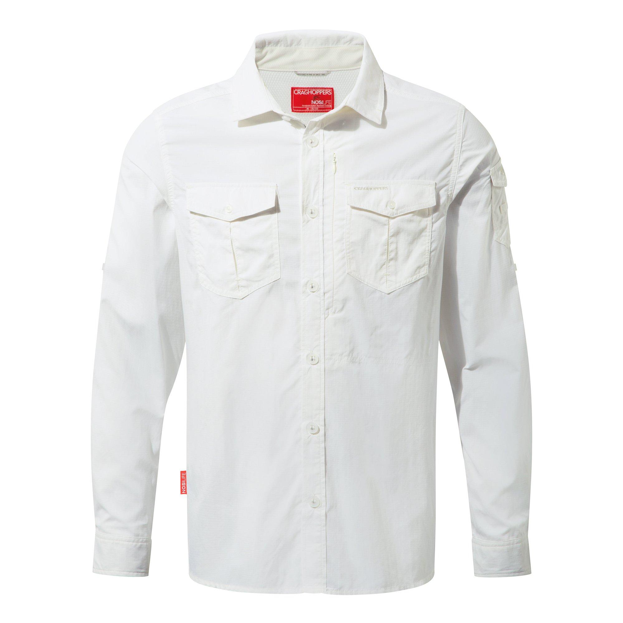 Optic White - Craghoppers - Men's Crag Long Sleeve Shirt - 9