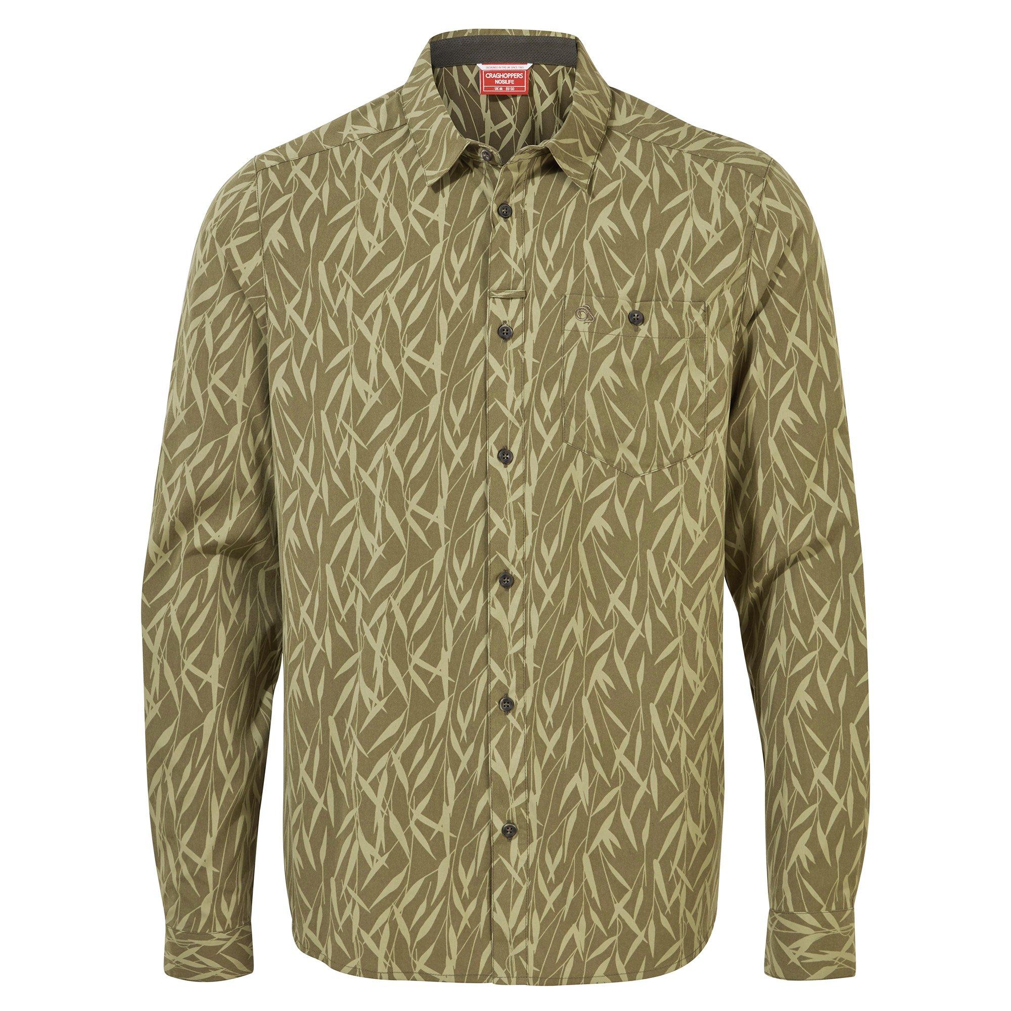 DkMoss Print - Craghoppers - Men's Crag Pinyon Long Sleeve Shirt - 8