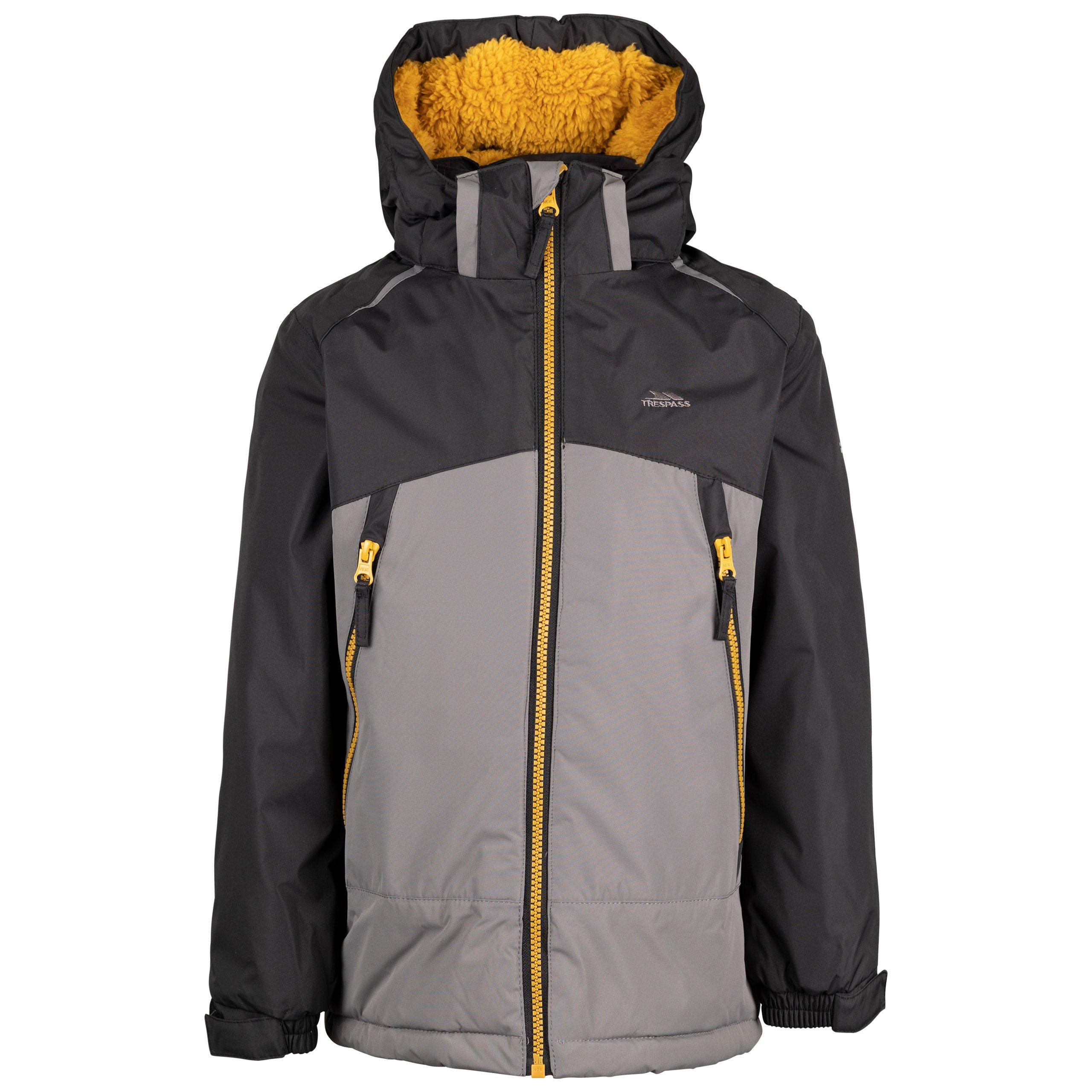 Storm Grey - Trespass - Kids' Trespass Adjustable Hood Lightweight Waterproof Jacket - 1