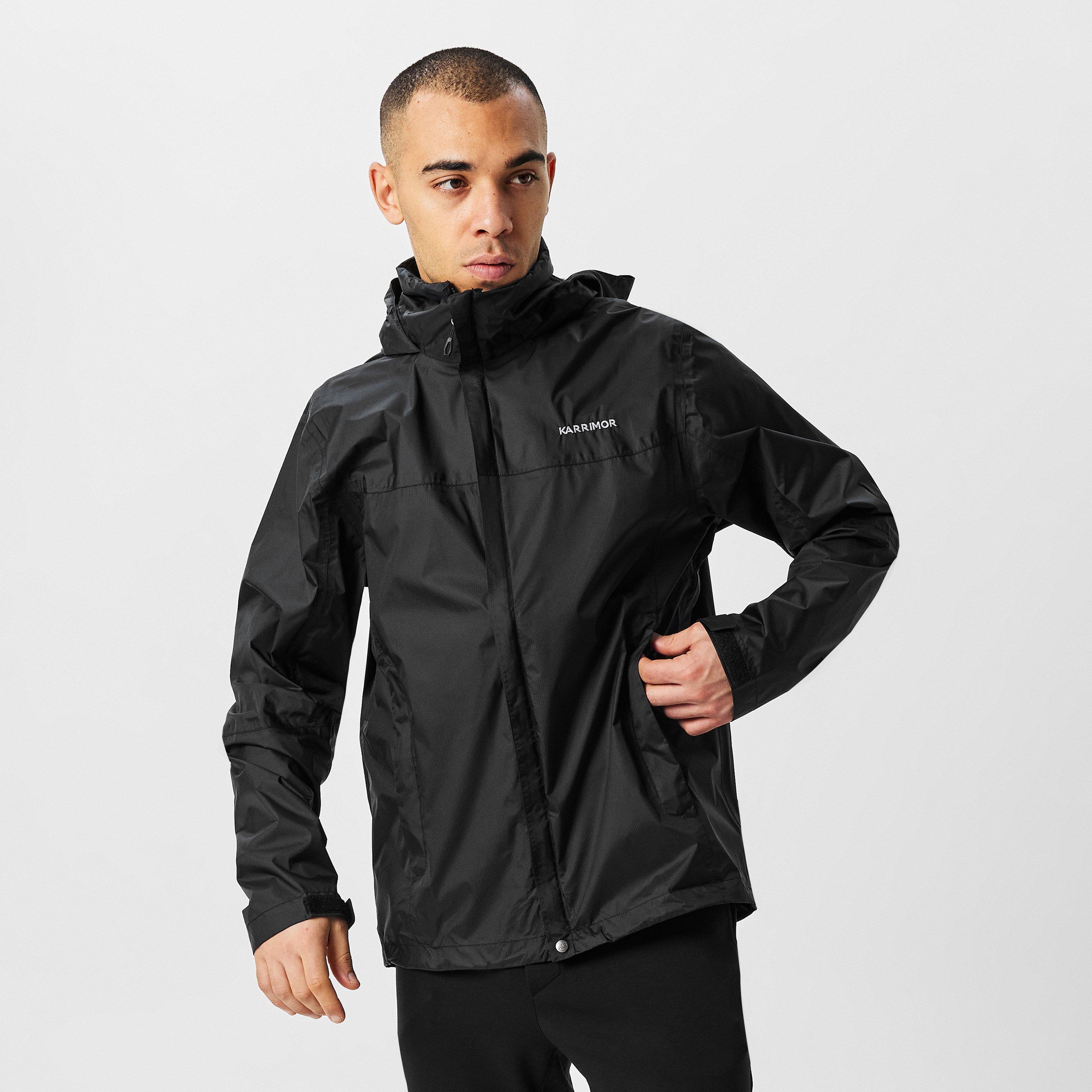 Black - Karrimor - Men's KARRIMOR Lightweight PFC-Free DWR Packable Waterproof Jacket - 3