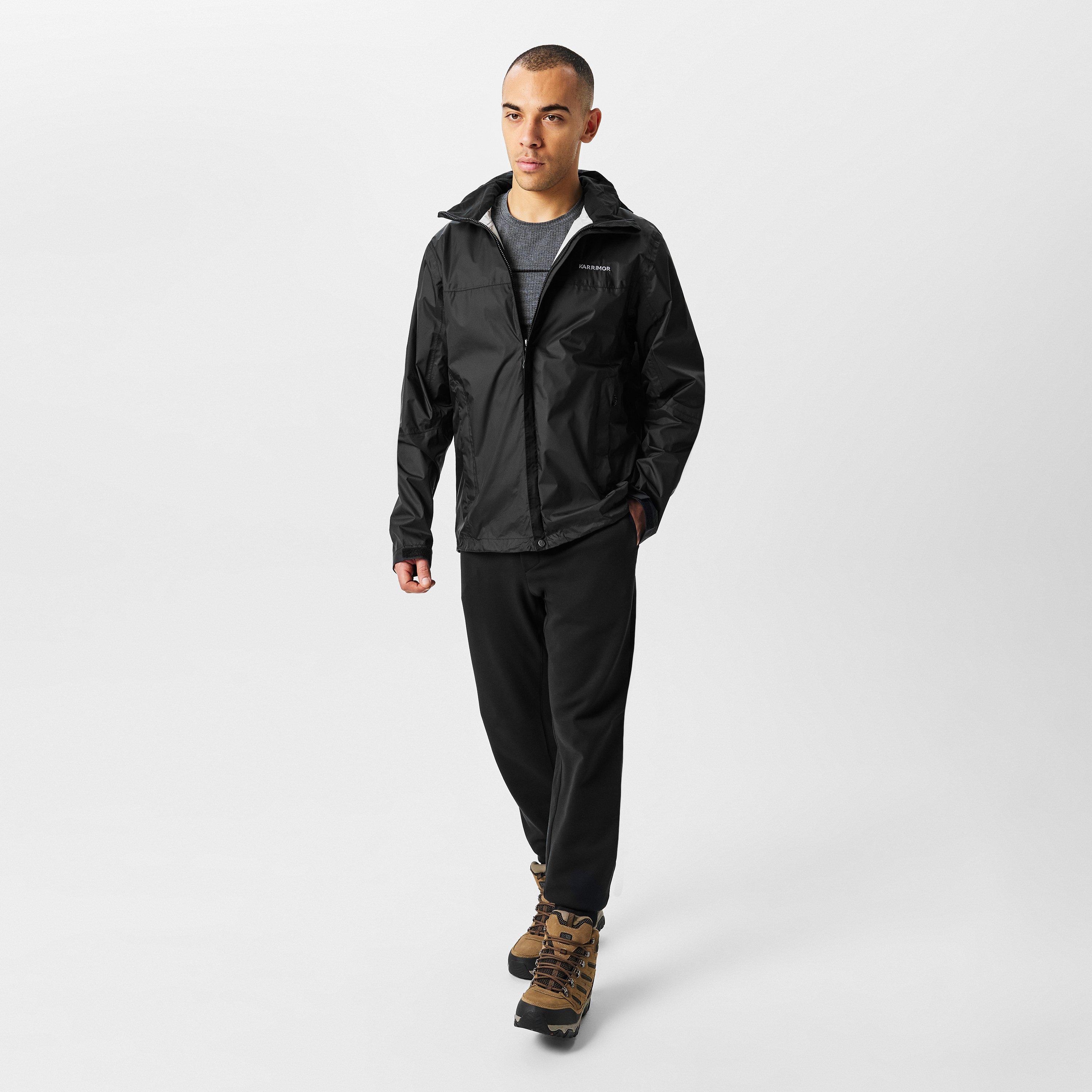 Black - Karrimor - Men's KARRIMOR Lightweight PFC-Free DWR Packable Waterproof Jacket - 6