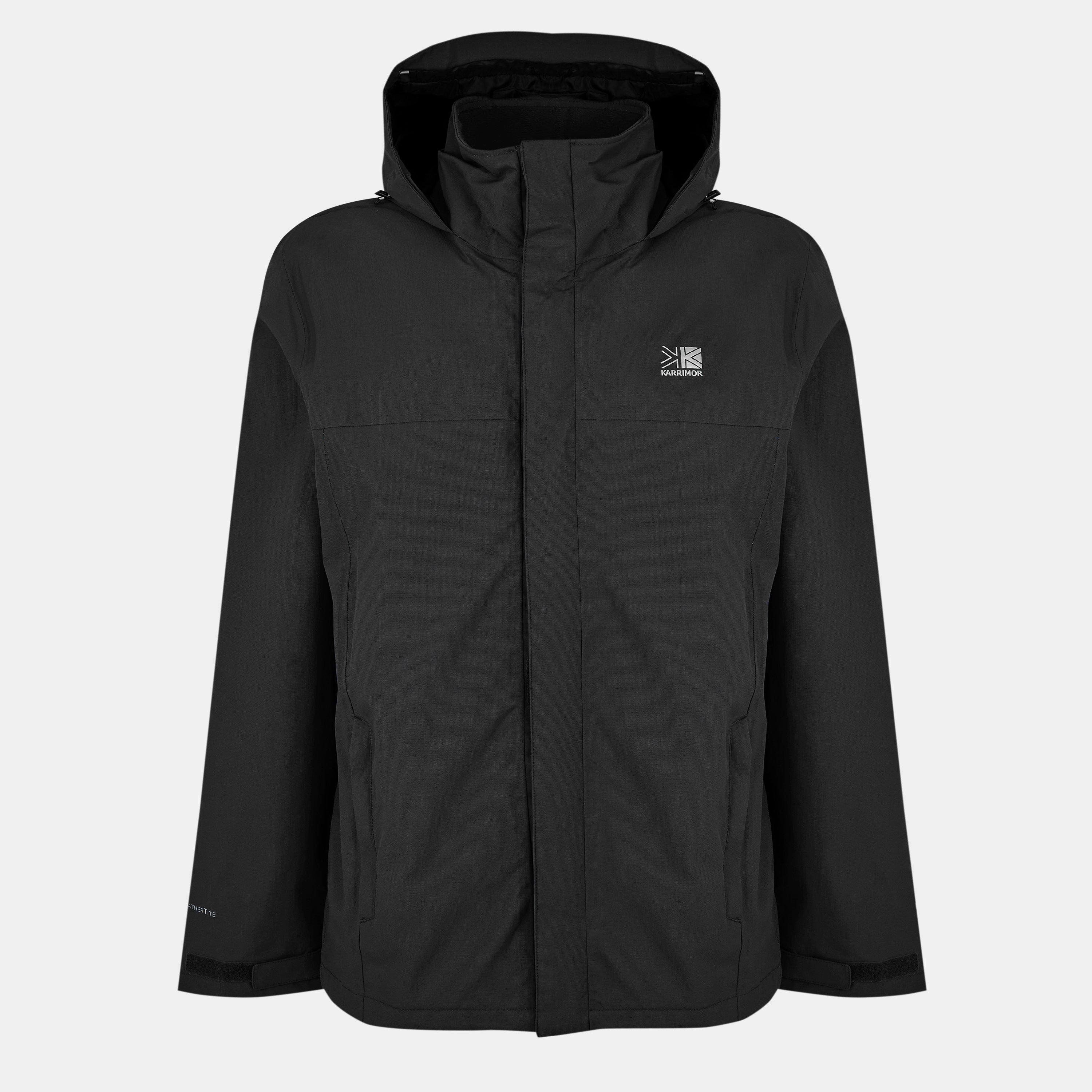 Black - Karrimor - Mens Urban WeatherTite 10k Waterproof Long Sleeve Waterproof Jacket - 1
