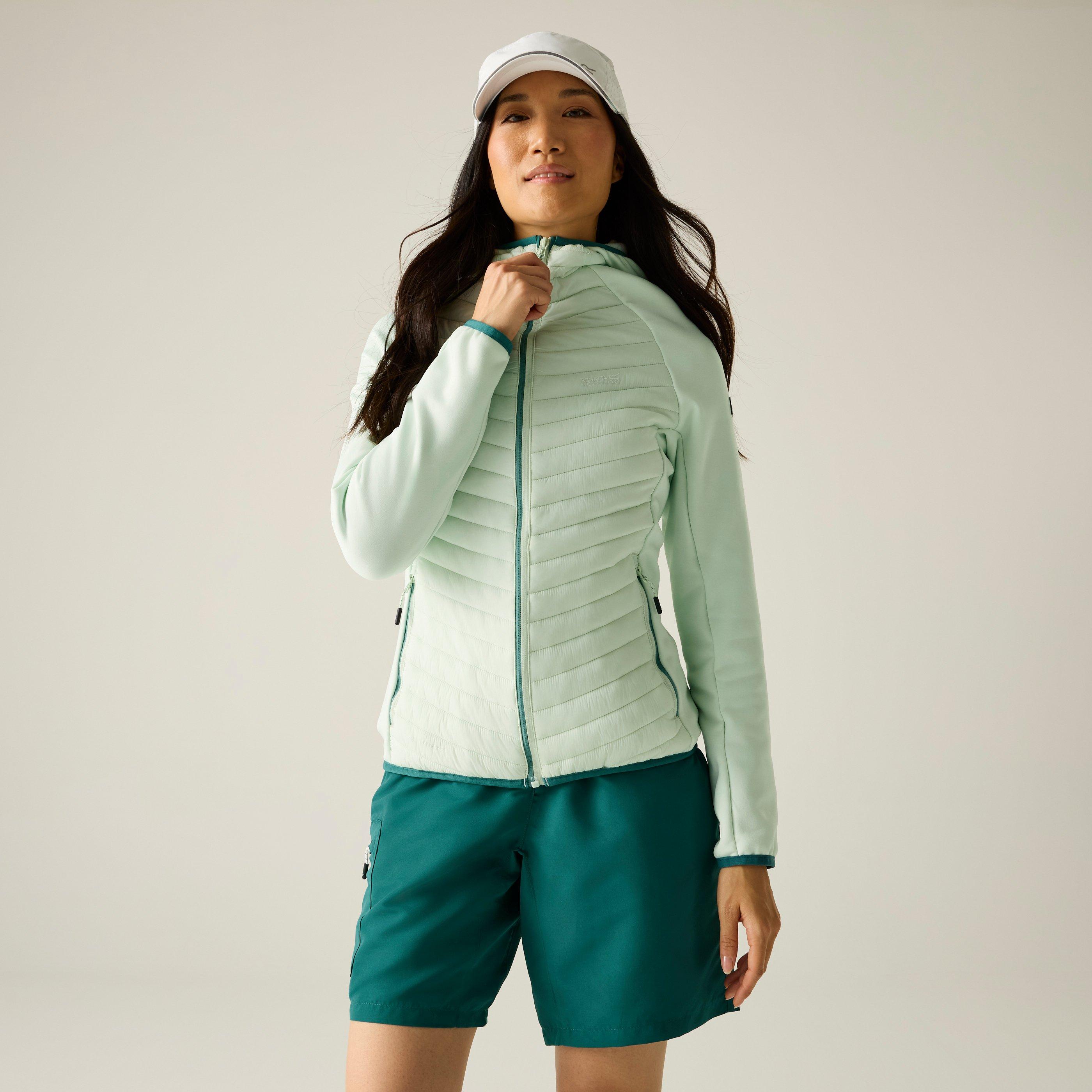 Regatta Women's Andreson Water Resistant Hooded Long Sleeve Insulated Puffer Jacket - Oceanmist - 16 (XL)