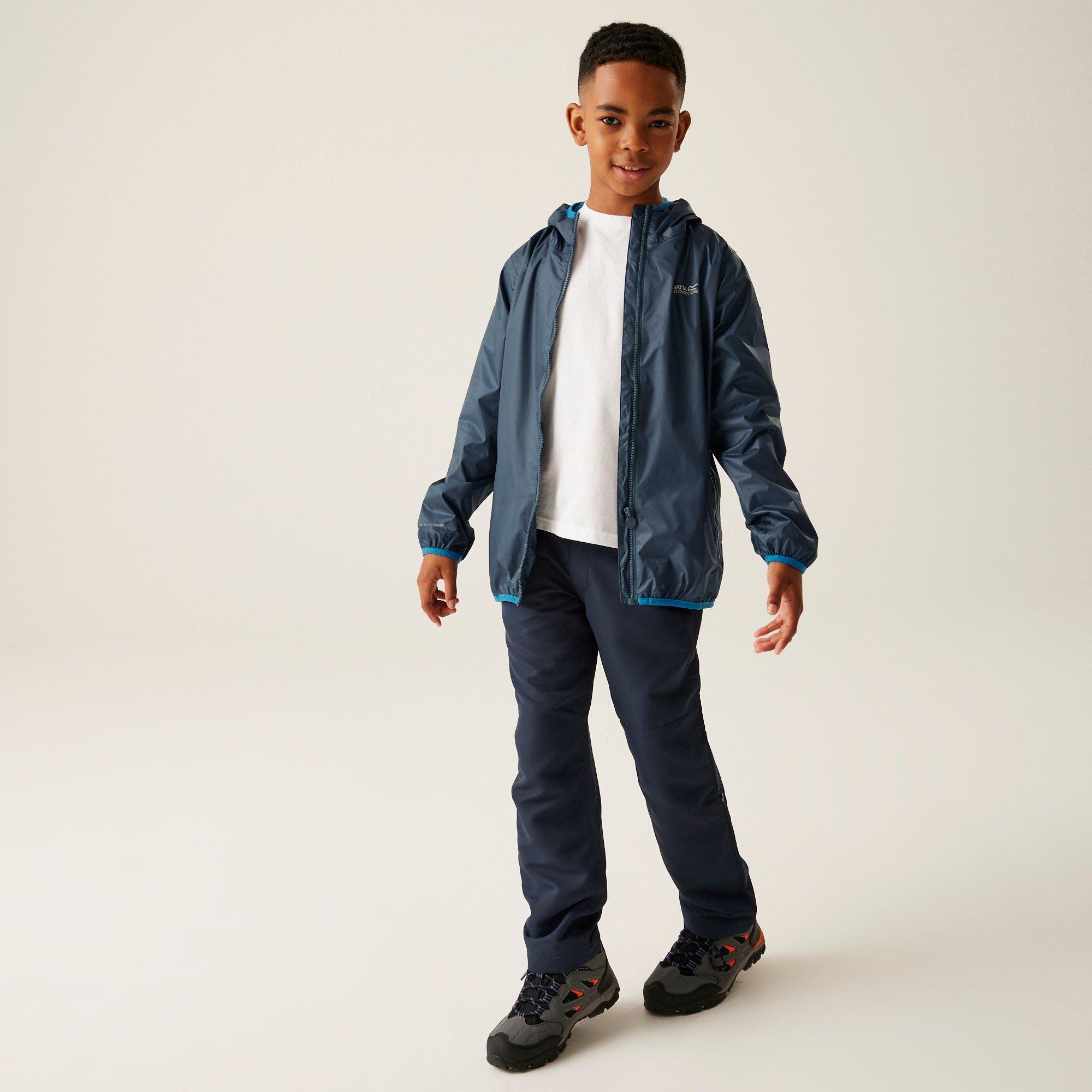 Moonlight Denim - Regatta - Kids' Lever II Long Sleeve Waterproof Jacket - 3