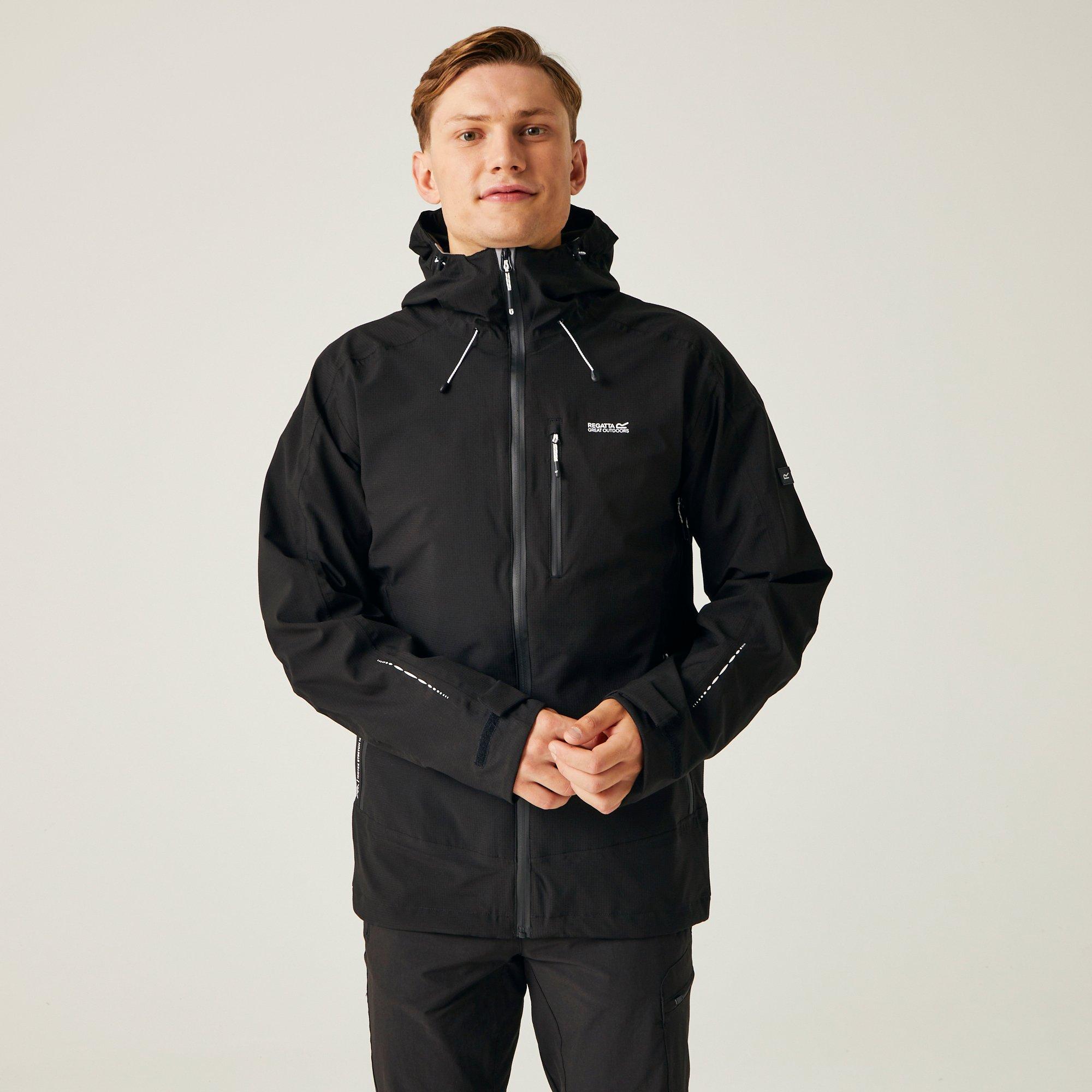 Noir - Regatta - Okara Isotex 15000 Waterproof Breathable Long Sleeve Waterproof Jacket - 3
