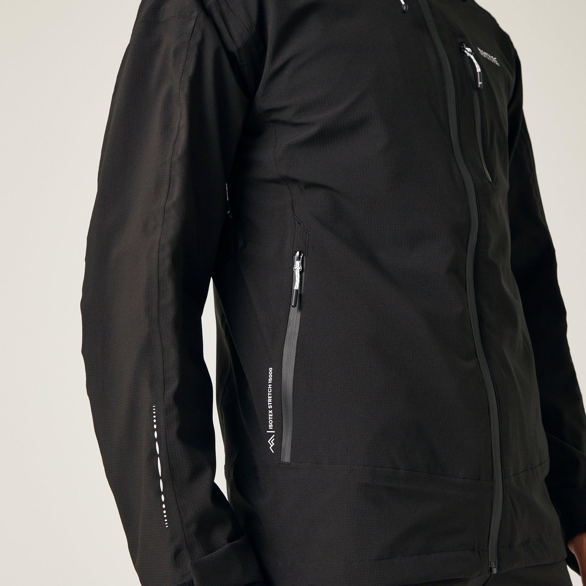 Noir - Regatta - Okara Isotex 15000 Waterproof Breathable Long Sleeve Waterproof Jacket - 5