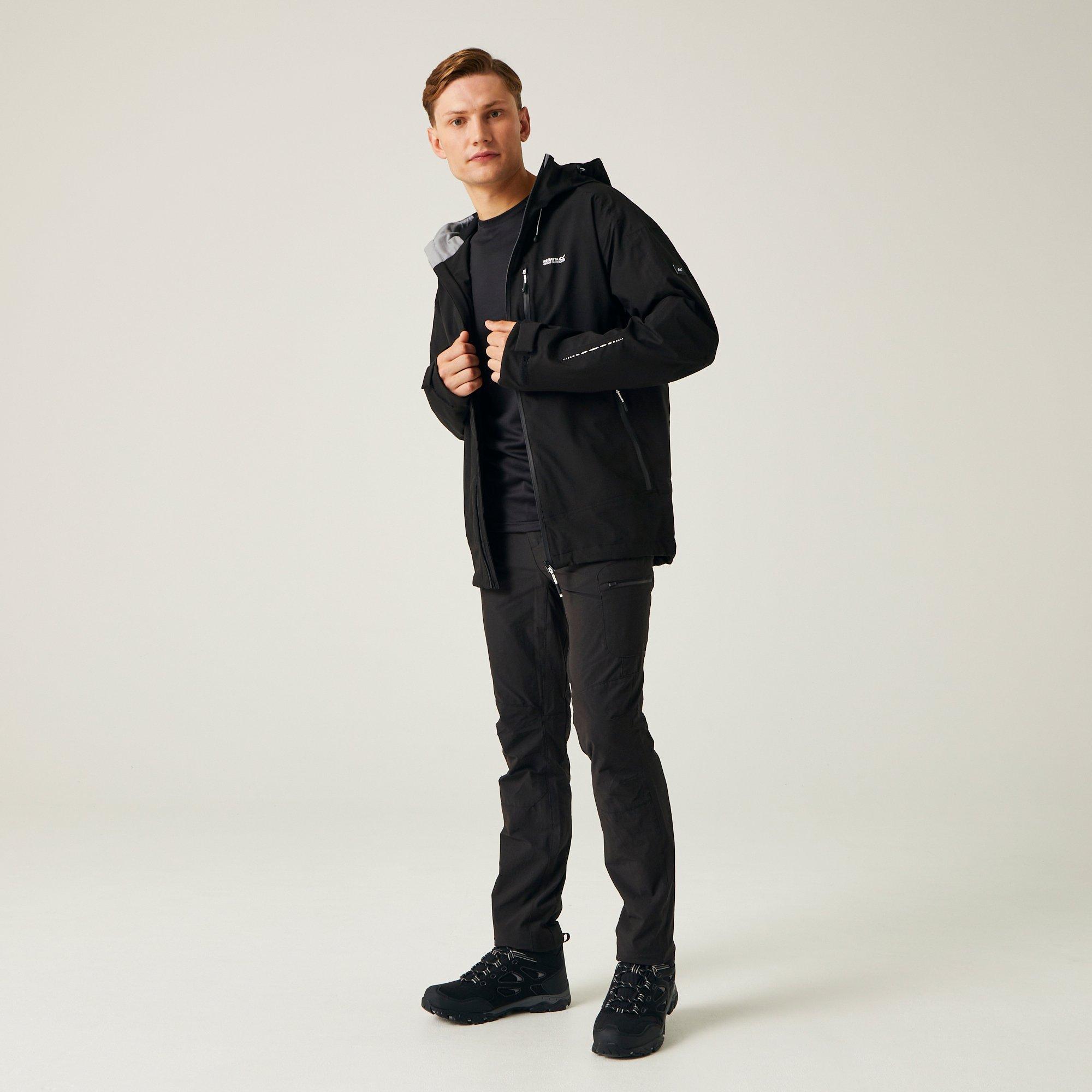 Noir - Regatta - Okara Isotex 15000 Waterproof Breathable Long Sleeve Waterproof Jacket - 6