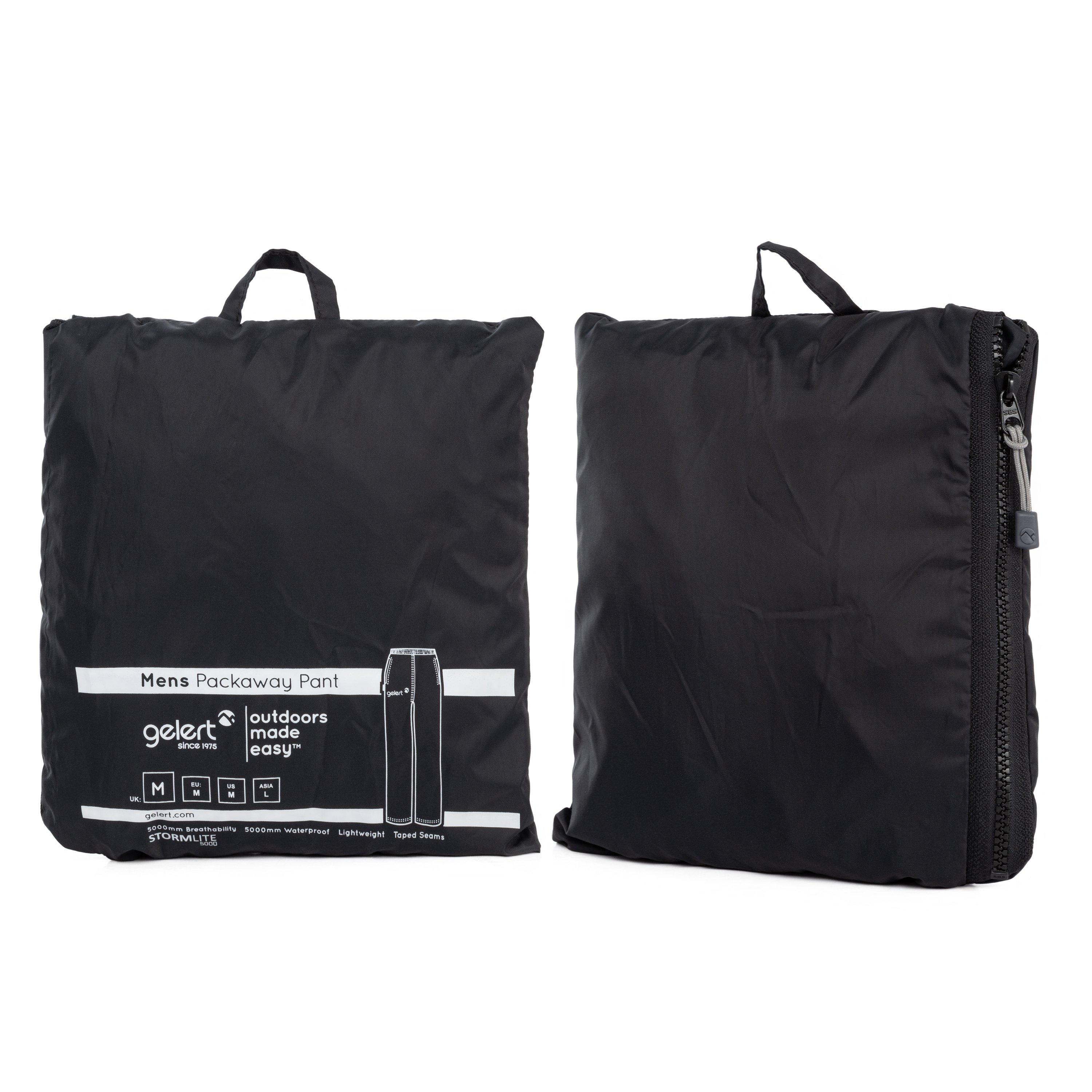 Zwart - Gelert - Packaway Waterproof Trousers Mens - 6