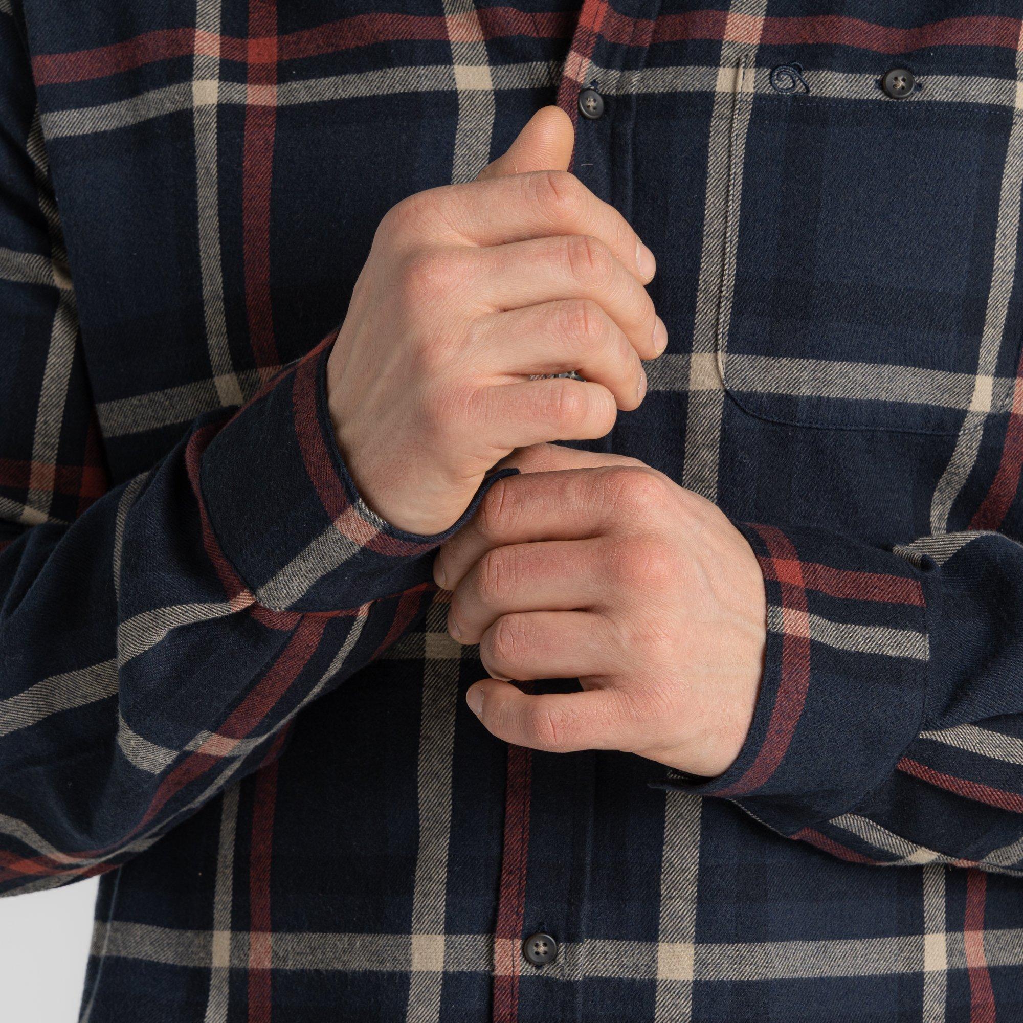 Plava Mornarska Karirana - Craghoppers - Men's Crag Wald Long-Sleeve Shirt - 6