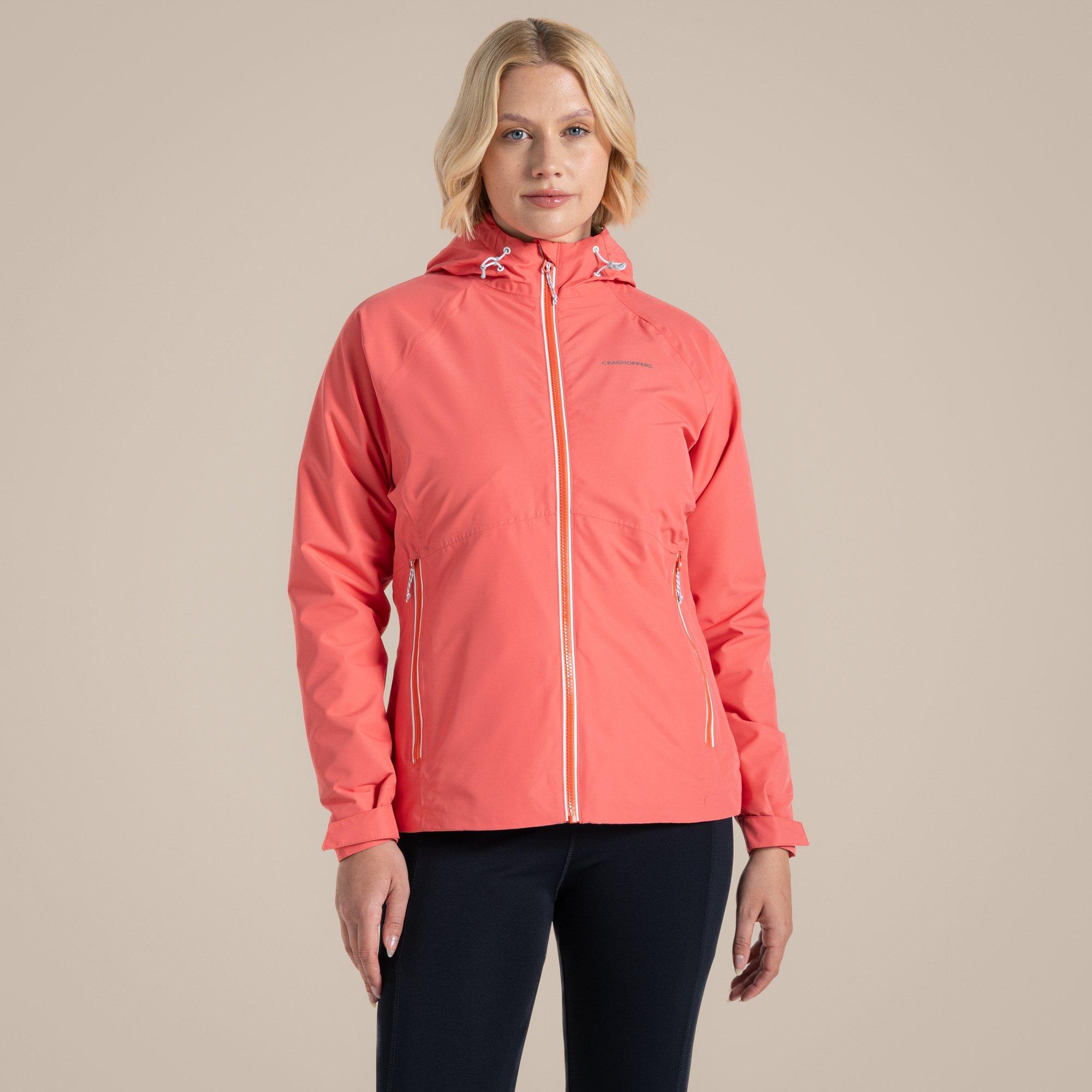 Craghoppers Women's Crag Brielle Waterproof Jacket - Deep Coral - 16 (XL)