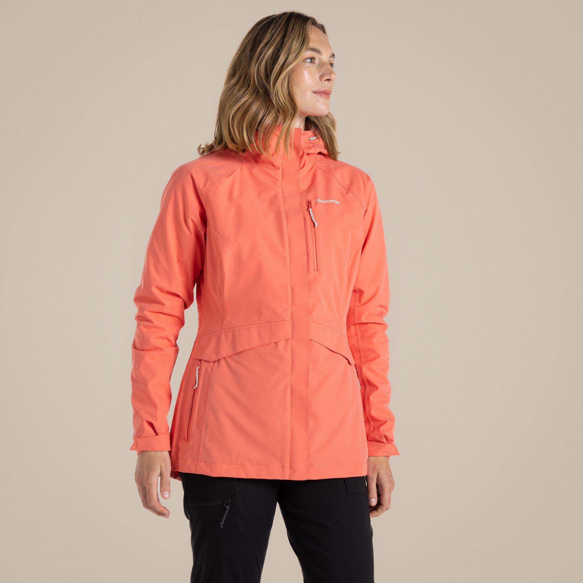 Craghoppers Women's Caldbeck Waterproof Jacket - Deep Coral - 10 (S)