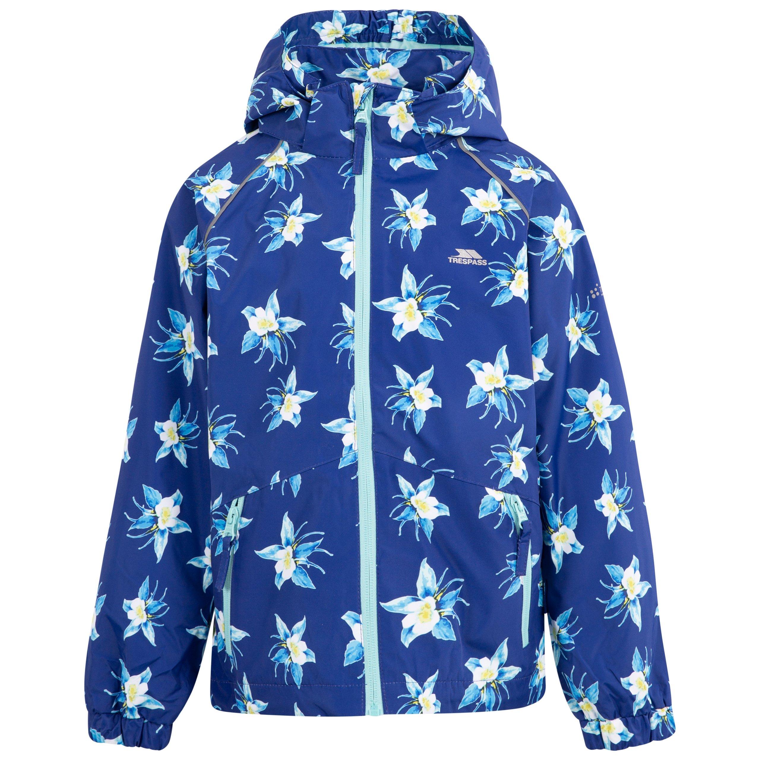 Dark Blue - Trespass - Kids' Joyfull Waterproof Reflective Waterproof Jacket - 1
