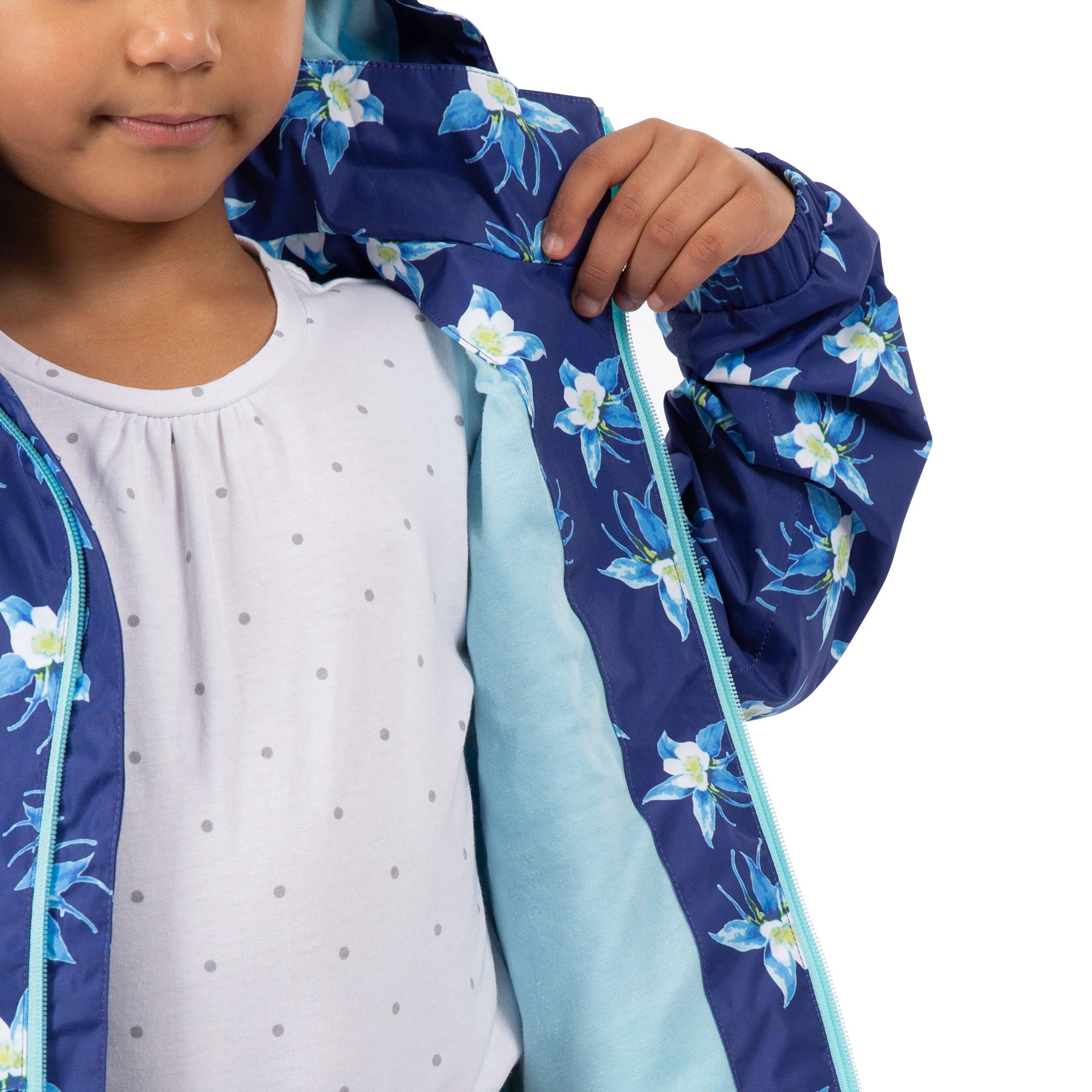 Mørkeblå - Trespass - Joyfull Waterproof Reflective Waterproof Jacket - 5