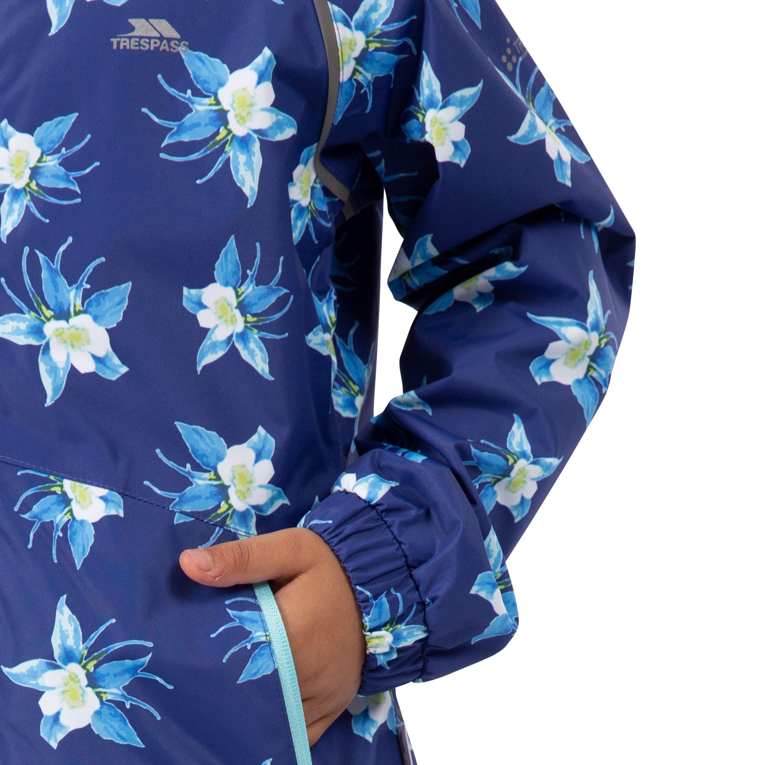 Mørkeblå - Trespass - Joyfull Waterproof Reflective Waterproof Jacket - 6