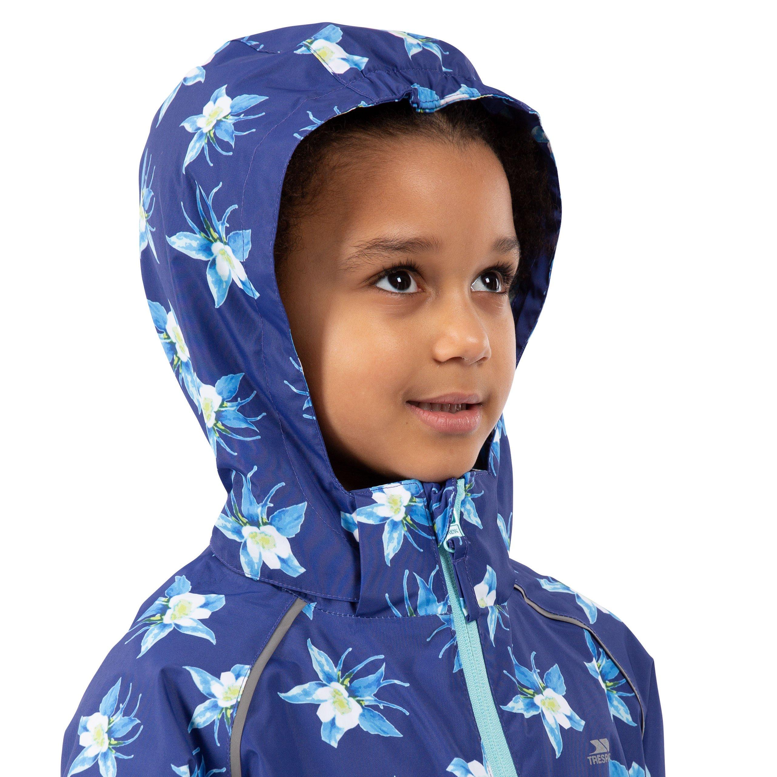 Mørkeblå - Trespass - Joyfull Waterproof Reflective Waterproof Jacket - 7