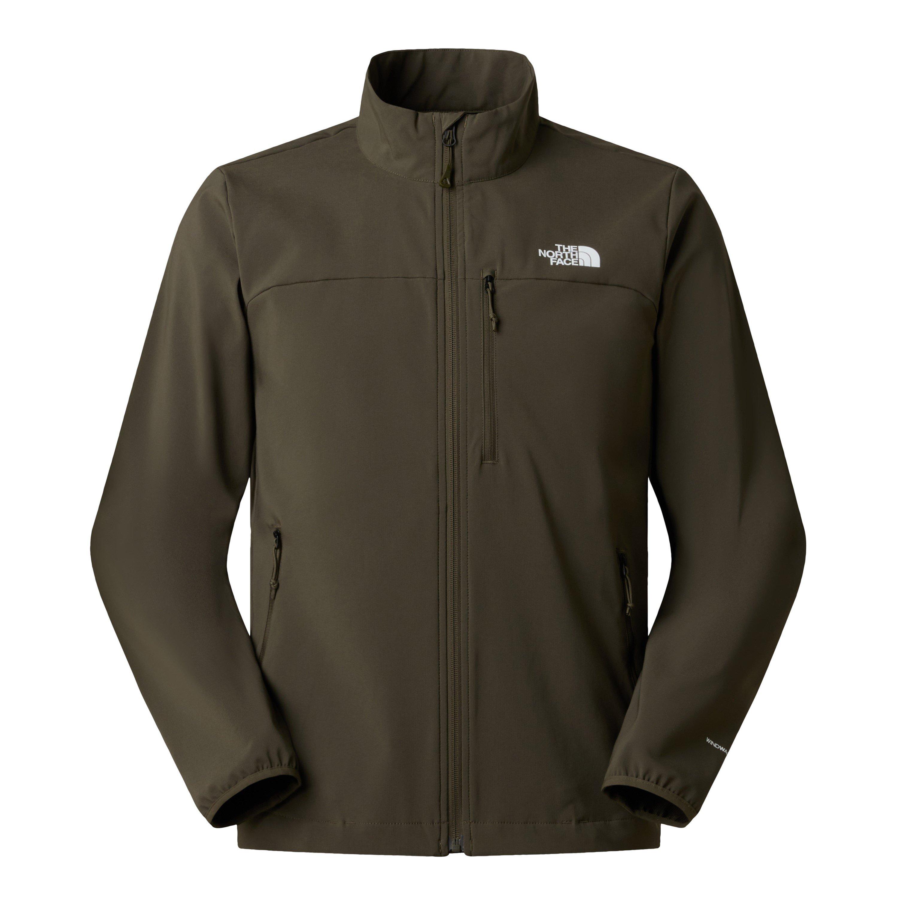 The North Face Men's Nimble Wind-Resistant Water-Repellent Softshell Jacket - Taupe Green - Small