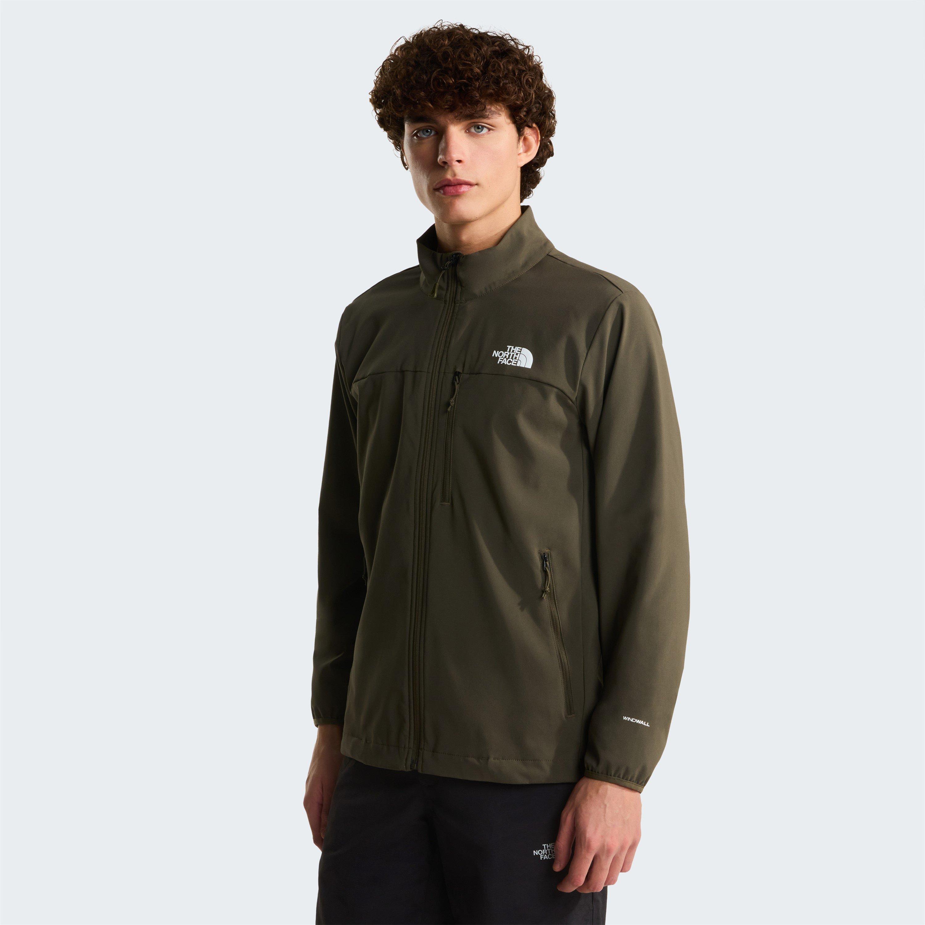 Taupe Green - The North Face - Men's Nimble Wind-Resistant Water-Repellent Softshell Jacket - 3