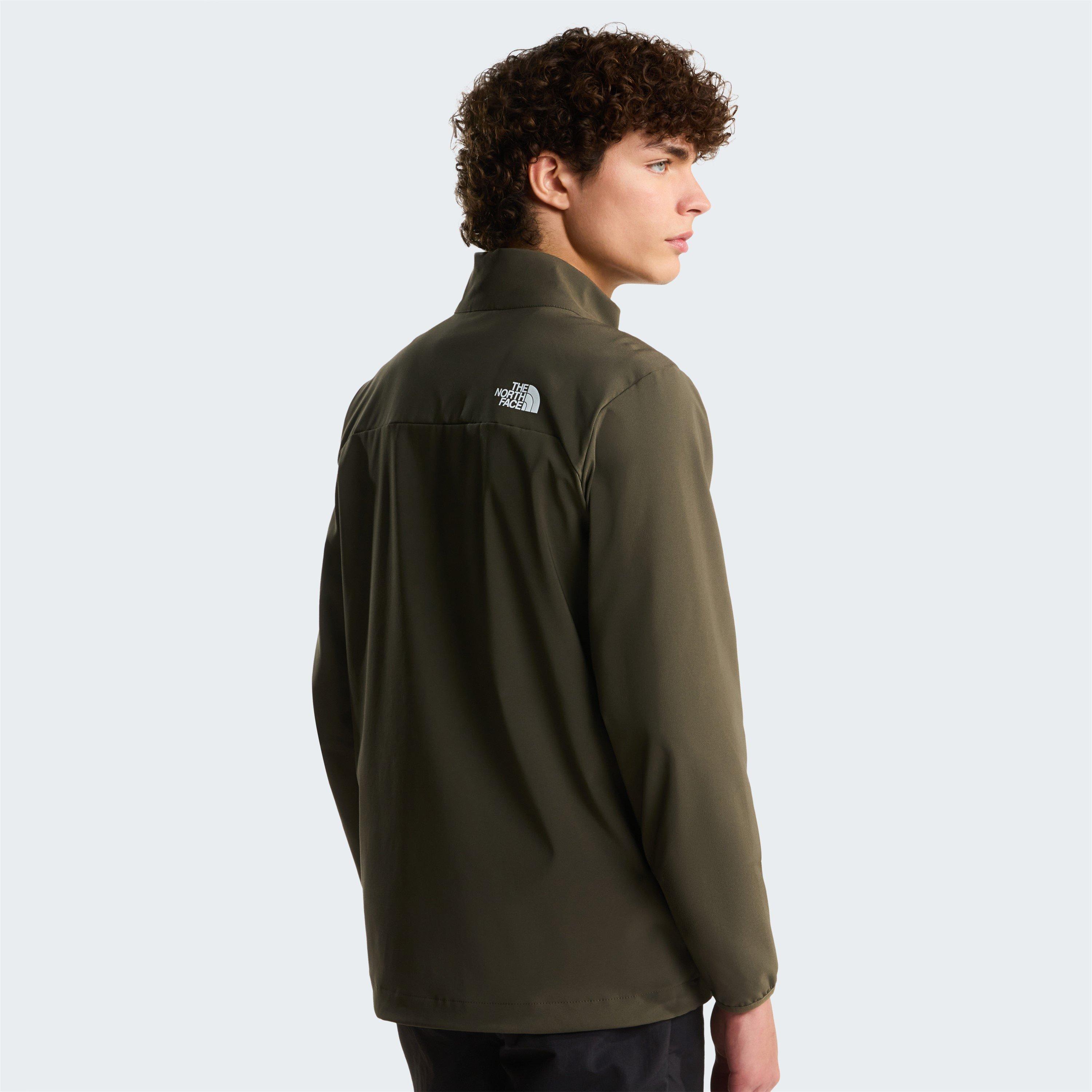 Taupe Green - The North Face - Men's Nimble Wind-Resistant Water-Repellent Softshell Jacket - 4