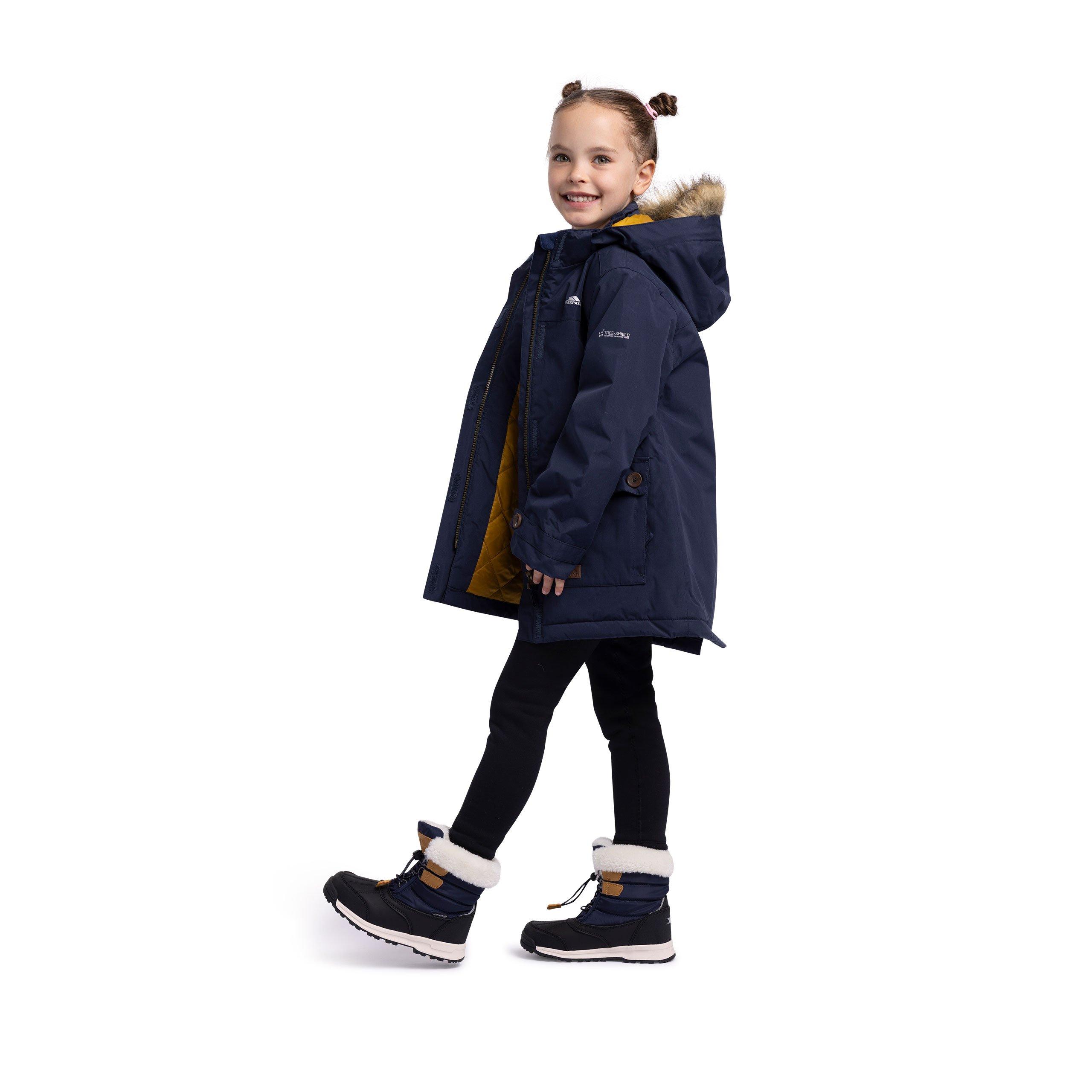 Navy - Trespass - Kids' Rhoda Waterproof Parka - 4