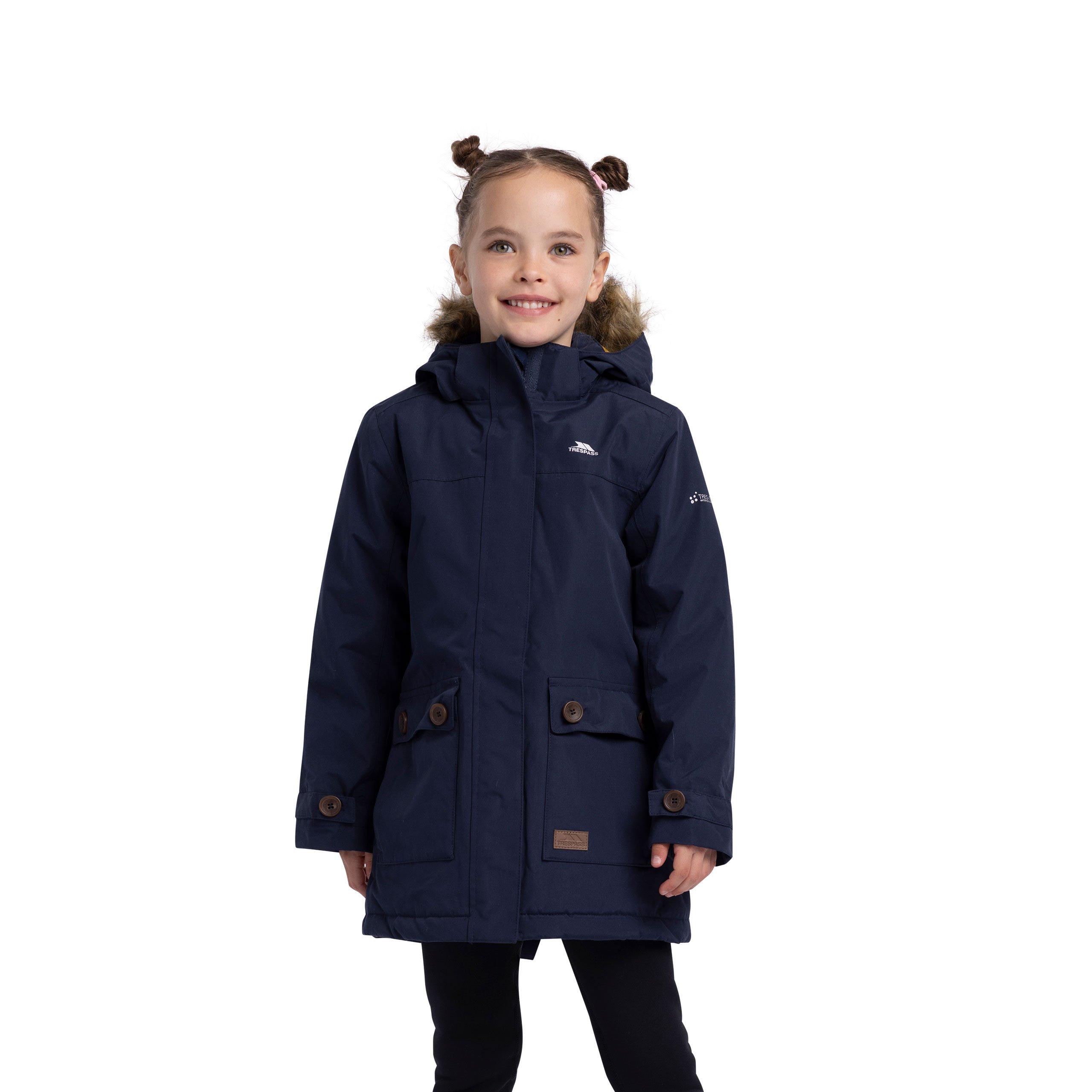 Navy - Trespass - Kids' Rhoda Waterproof Parka - 6