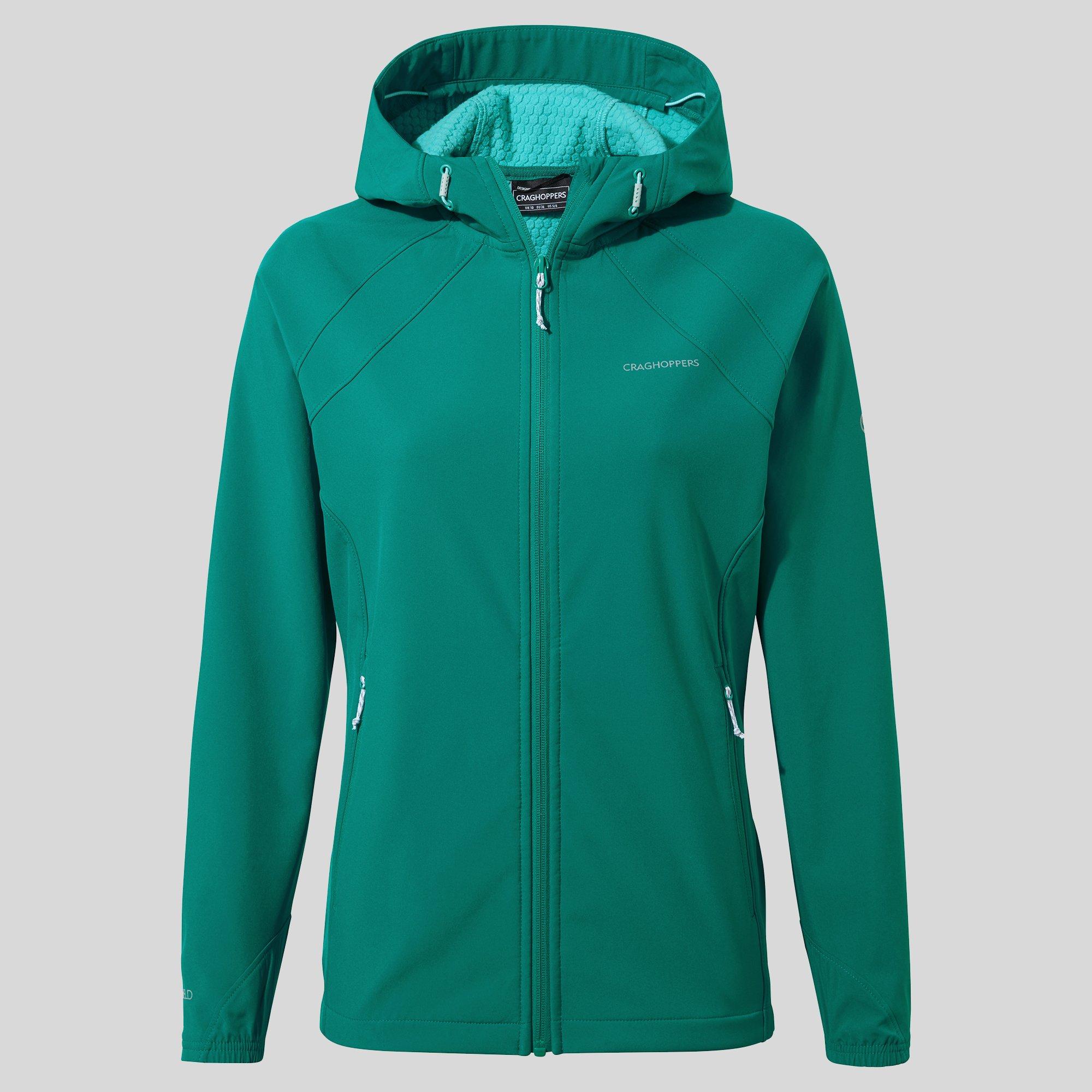 Mystic Green - Craghoppers - Women's Crag Karina Hooded Softshell Jacket - 2
