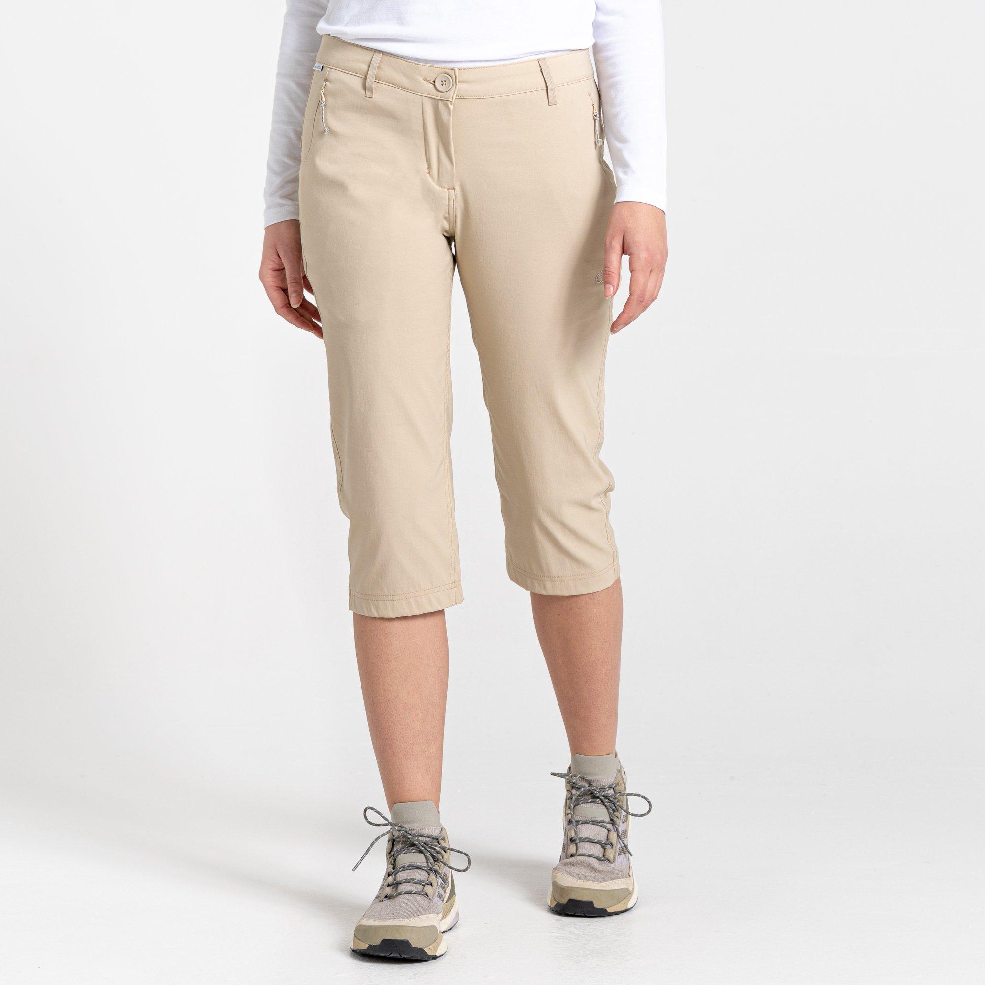 Craghoppers Women's Crag Kiwi Cropped Walking Shorts - Desert Sand - 24 (5XL)