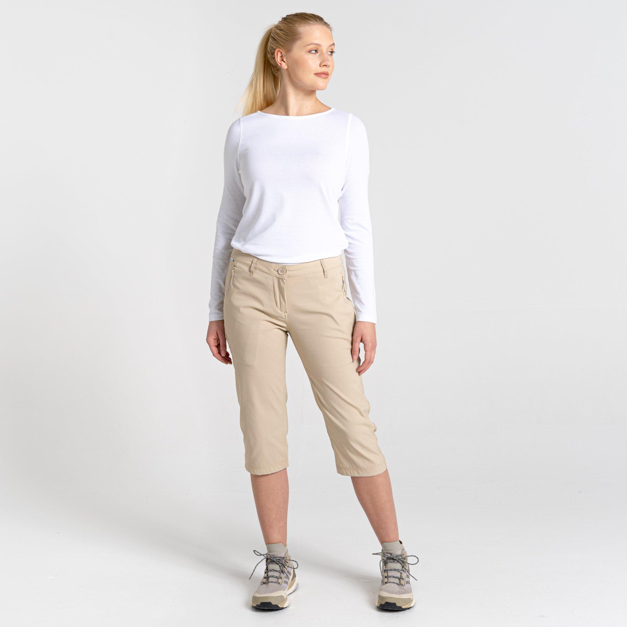 Woestijnzand - Craghoppers - Women's Crag Kiwi Cropped Walking Shorts - 3