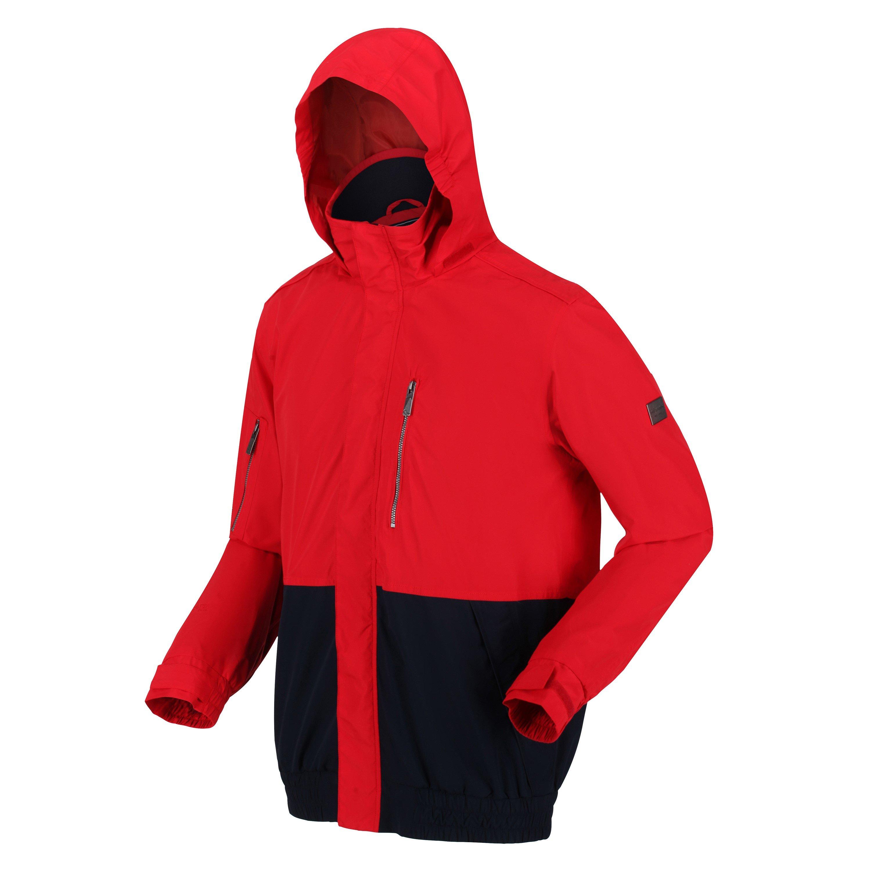 TrueRed/Navy - Regatta - Feelding Hooded Waterproof Jacket - 3