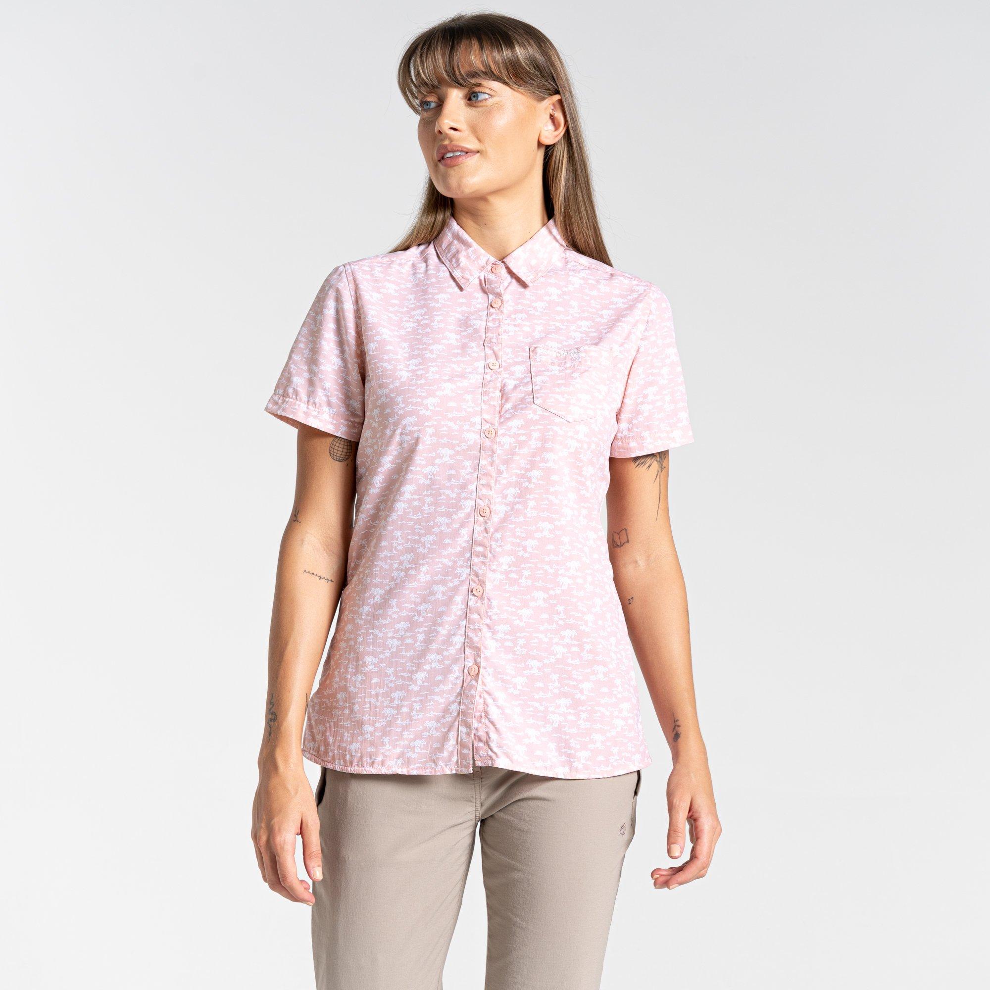 PinkClay Prt - Craghoppers - Women's Crag Tillia Short-Sleeve Shirt - 1