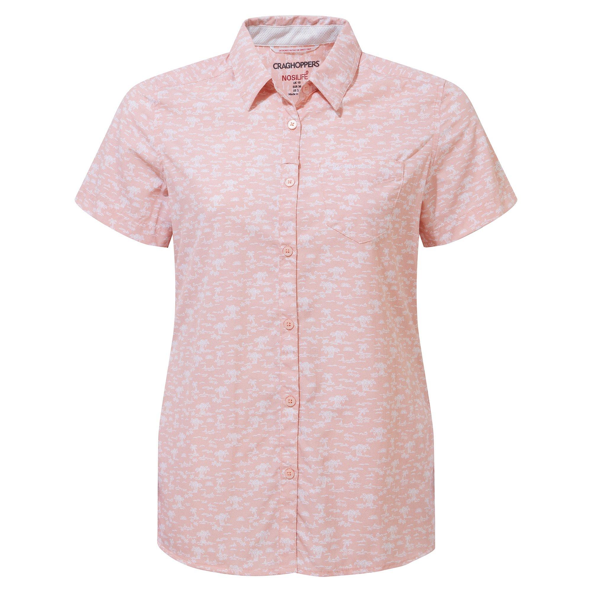 PinkClay Prt - Craghoppers - Women's Crag Tillia Short-Sleeve Shirt - 8