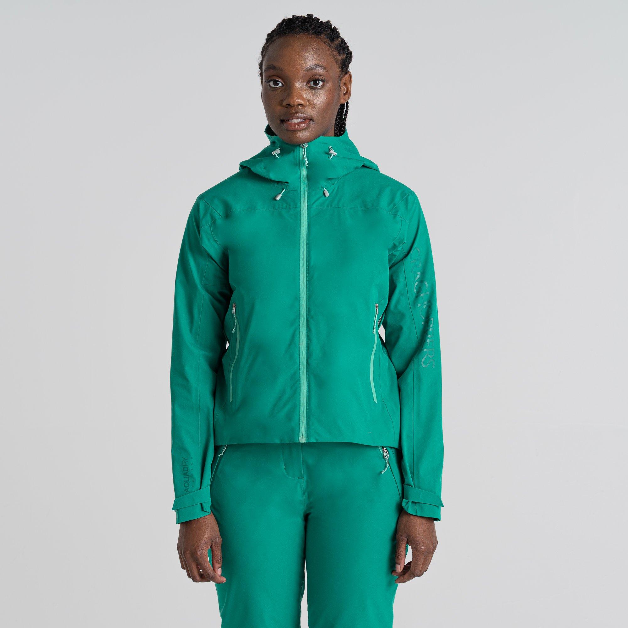 Mystic Green - Craghoppers - Women's Crag Olesia Tailored Fit Waterproof Jacket - 3