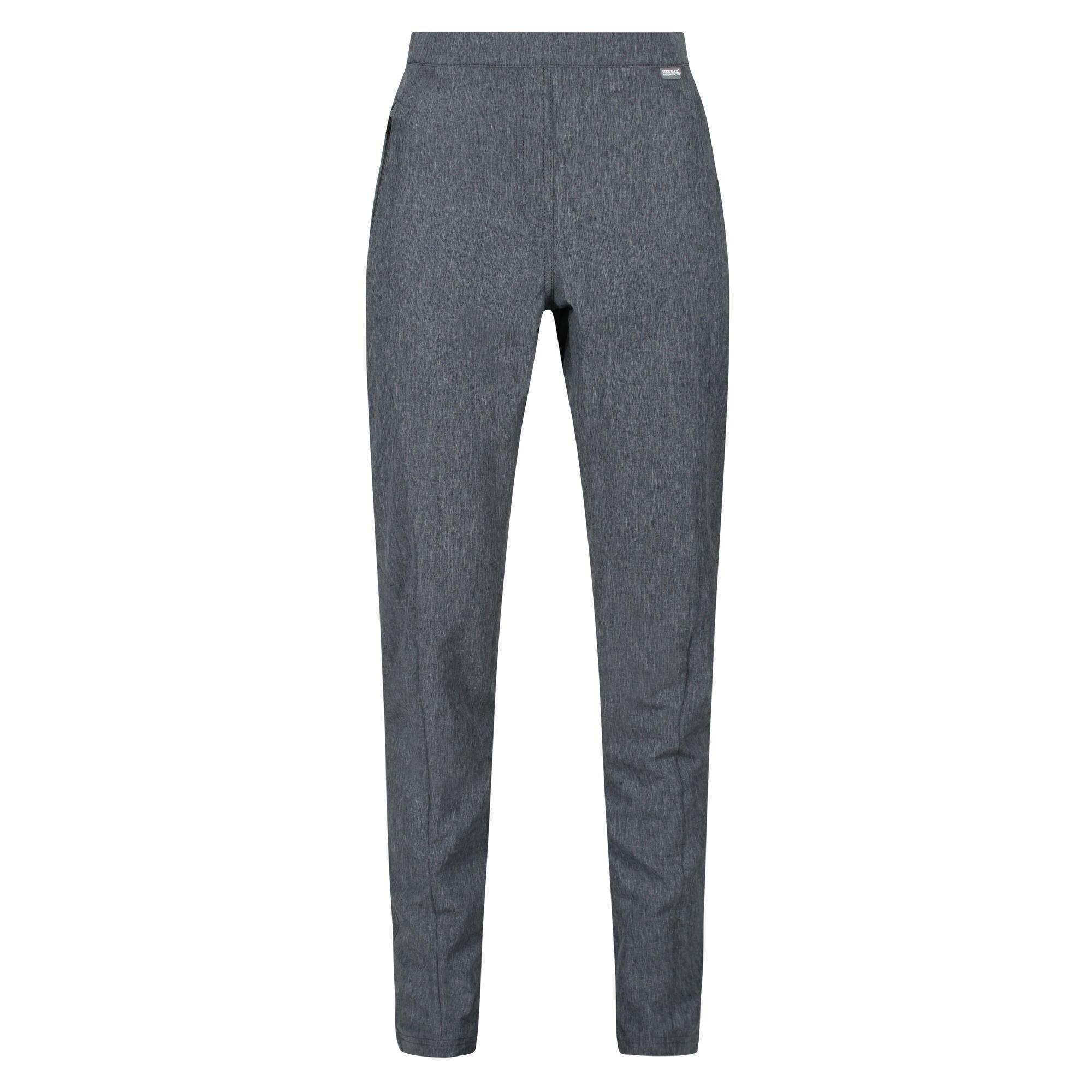 Seal Grey Marl - Regatta - Women's Pentre Long Walking Trousers - 1